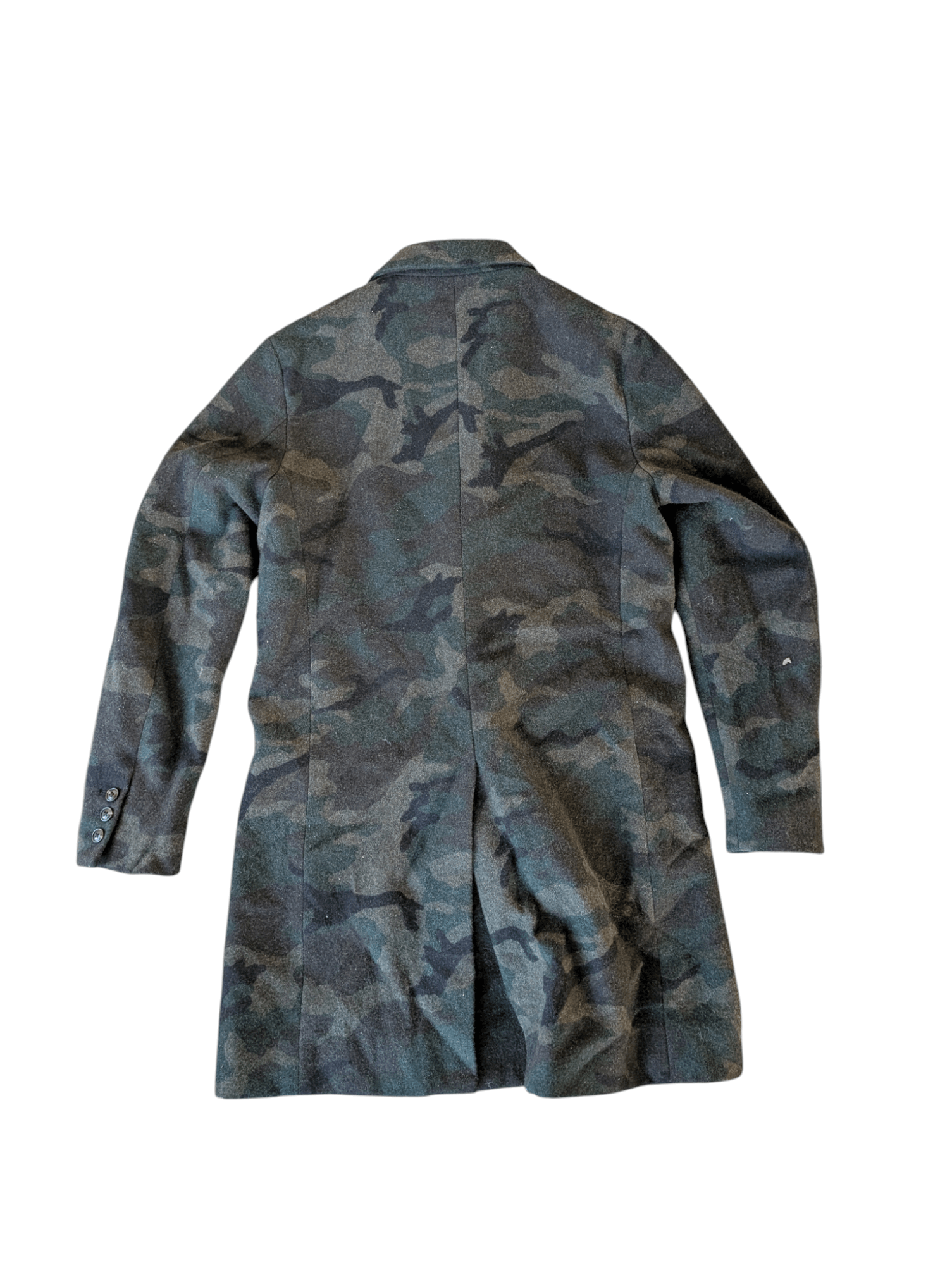 Other Etoffe Camo Long Wool Jacket Size US M / EU 48-50 / 2 - 2 Thumbnail