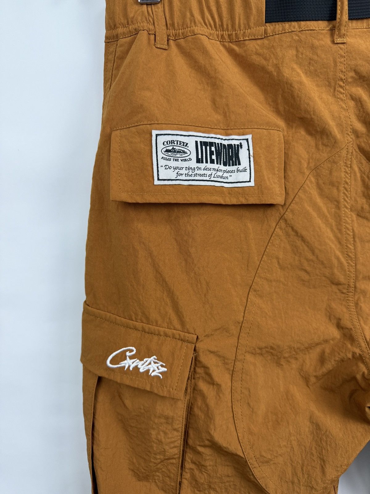 Corteiz 🇺🇸 Y2K Corteiz Alcatraz Cargo Shorts Multipocket Rare Size US 32 / EU 48 - 10 Thumbnail