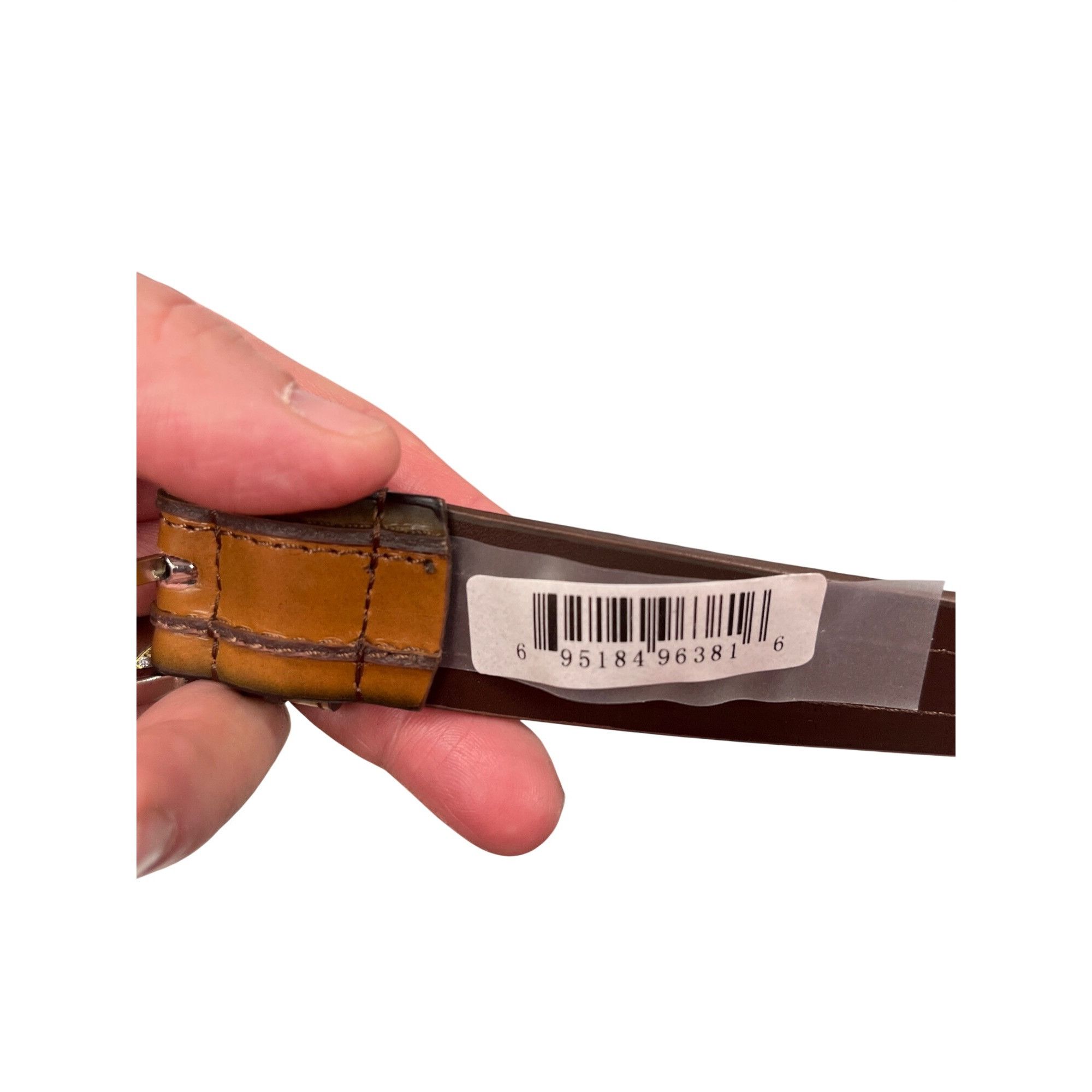 Florsheim Florsheim mens brown leather belt sz 38, 1" wide SKU 9919 Size 38 - 11 Thumbnail