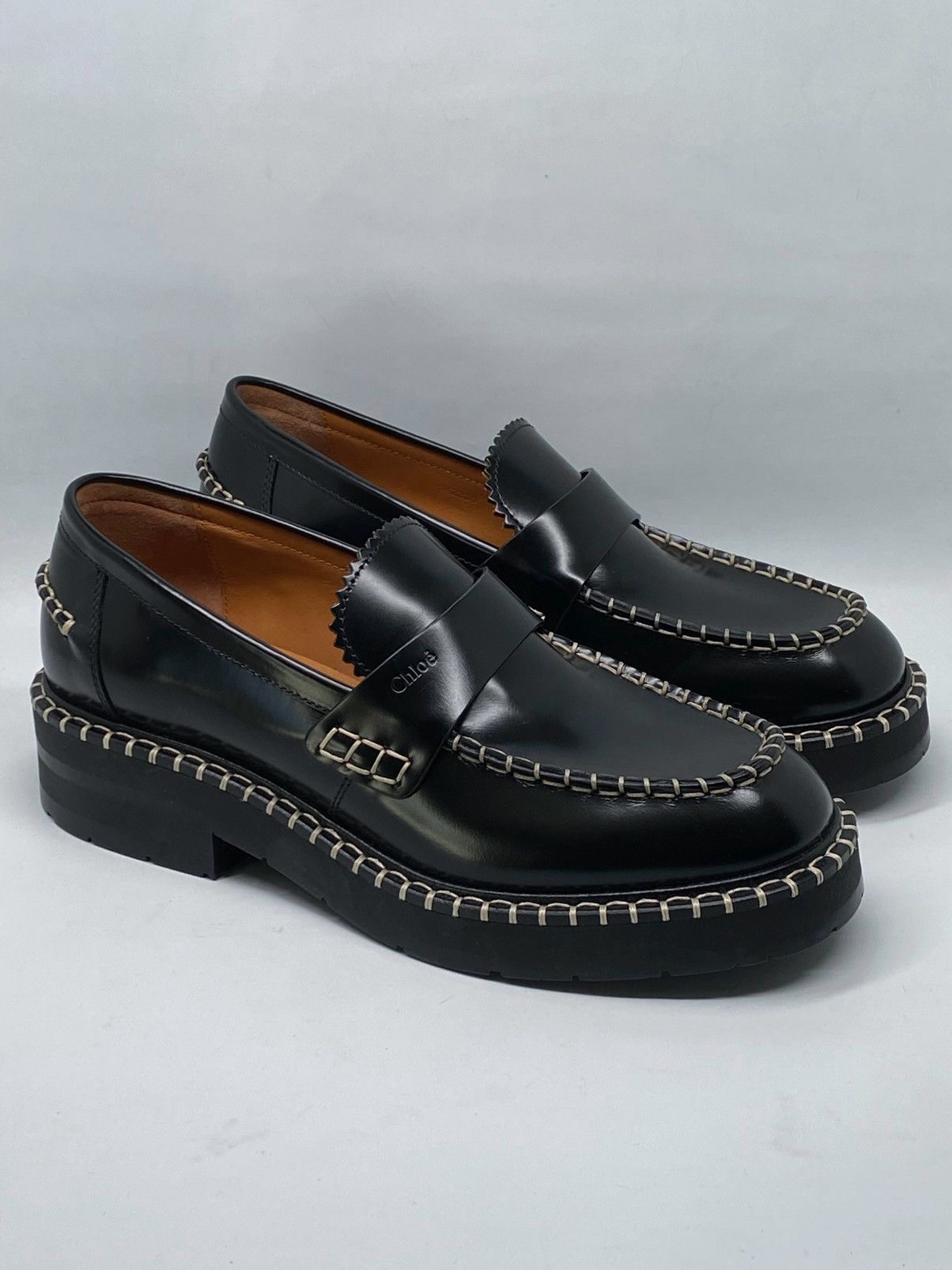 Chloe Chloe Noua Leather Loafers size 38.5 Size US 8.5 / IT 38.5 - 4 Thumbnail