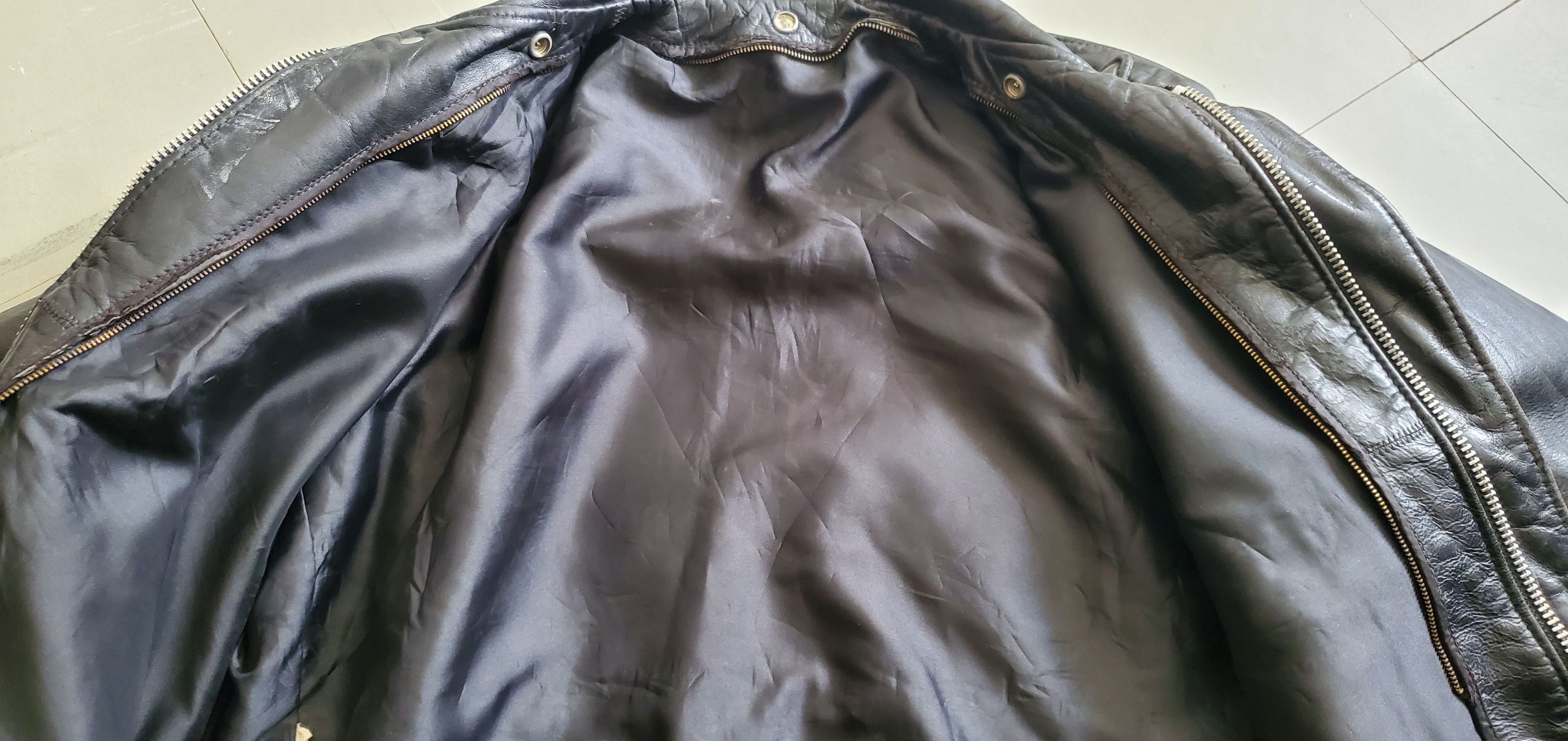 Schott SCHOTT Vintage Biker Leather Jacket Size US XS / EU 42 / 0 - 8 Thumbnail
