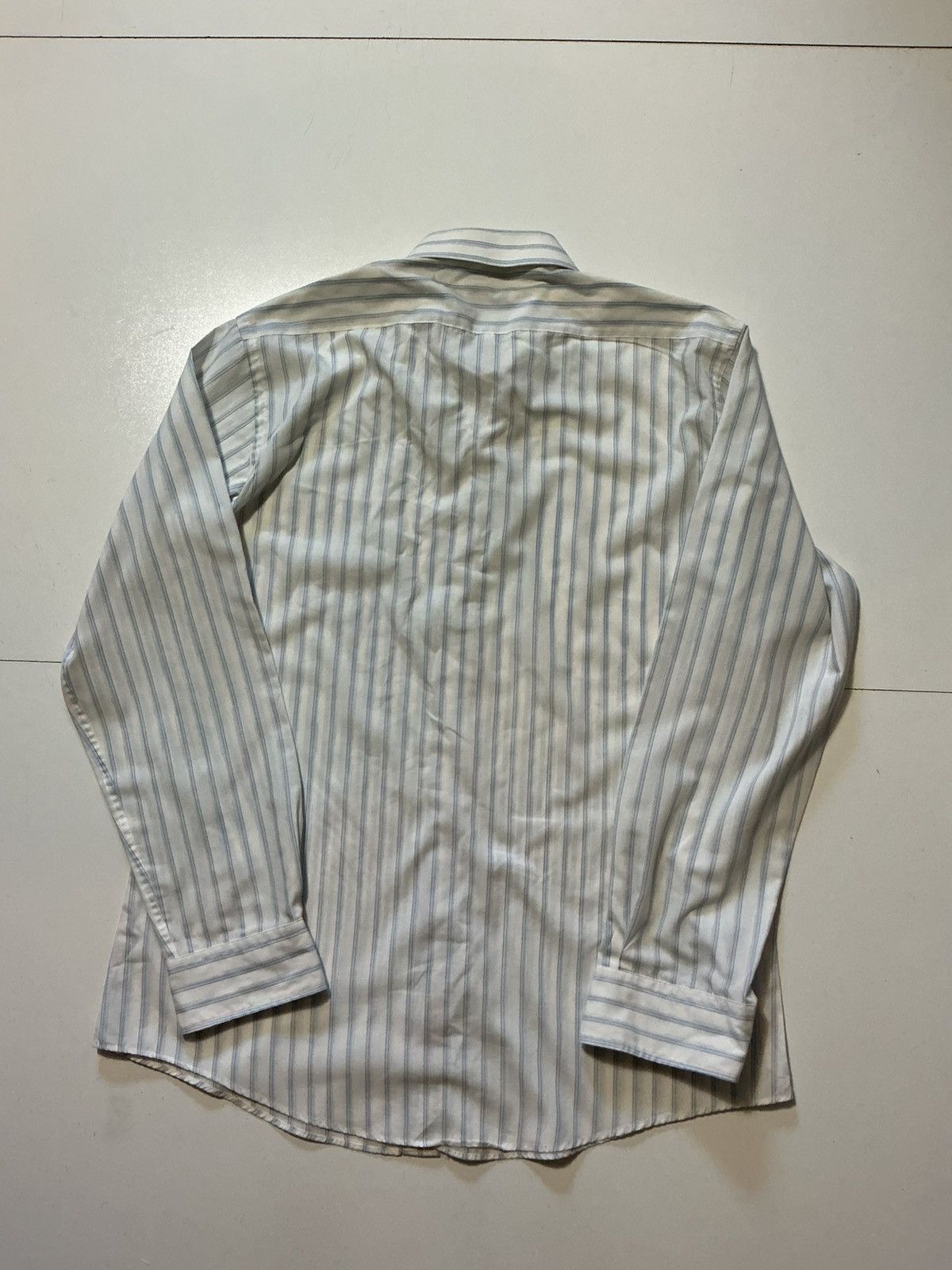 Yves Saint Laurent Vintage Yves Saint Laurent YSL Striped Button Dress Shirt Size US M / EU 48-50 / 2 - 2 Thumbnail