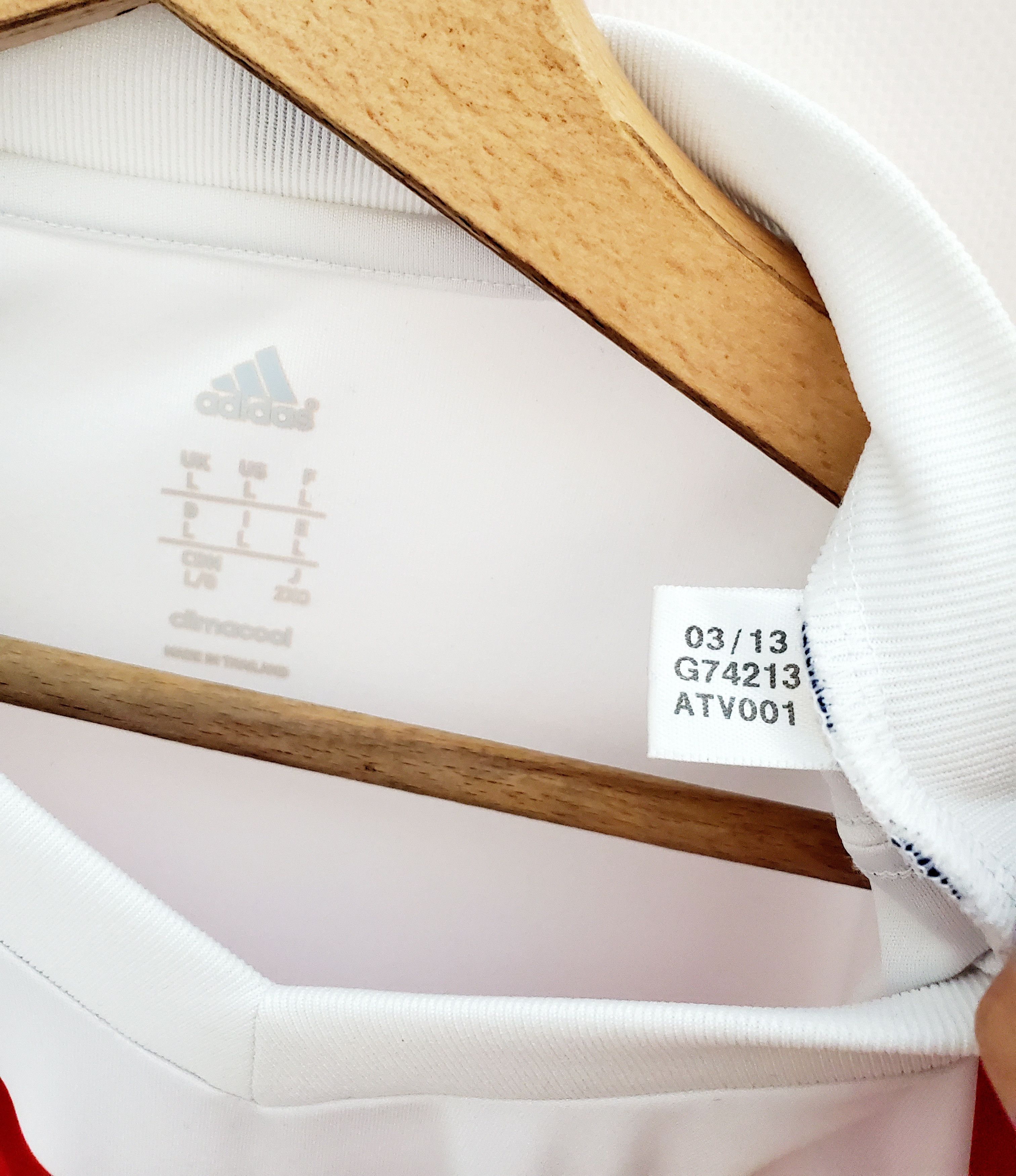 2013-14 Lyon adidas Home Longsleeve jersey new condition L