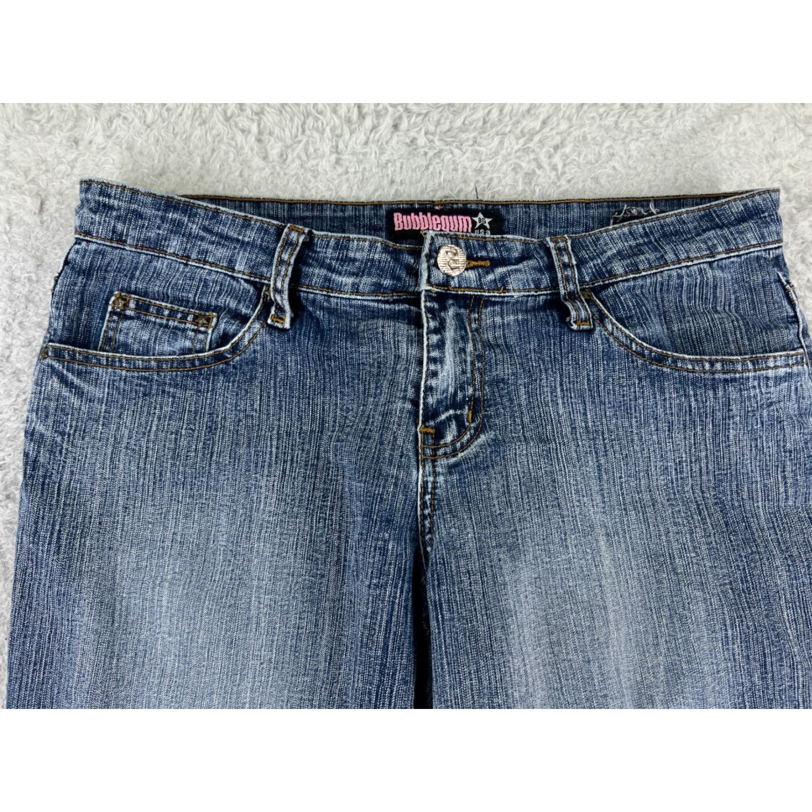 Vintage Bubblegum Jeans Womens 30 Blue Denim Bootcut Cotton Blend 30x32 Jeans Bootscut Womens Blue Bubblegum 90s Western Modern Classics Size 30" / US 8 / IT 44 - 7 Thumbnail