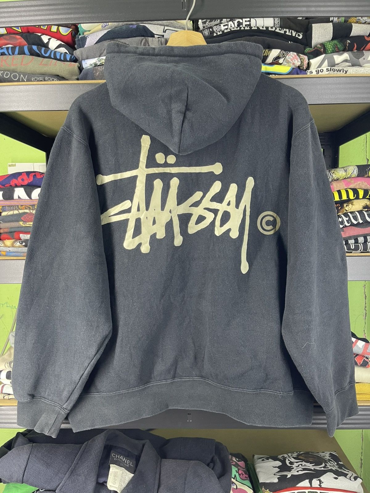 Stussy 2000's Vintage Stussy Pigment Dyed Hoodie Blue Black Size US M / EU 48-50 / 2 - 12 Thumbnail