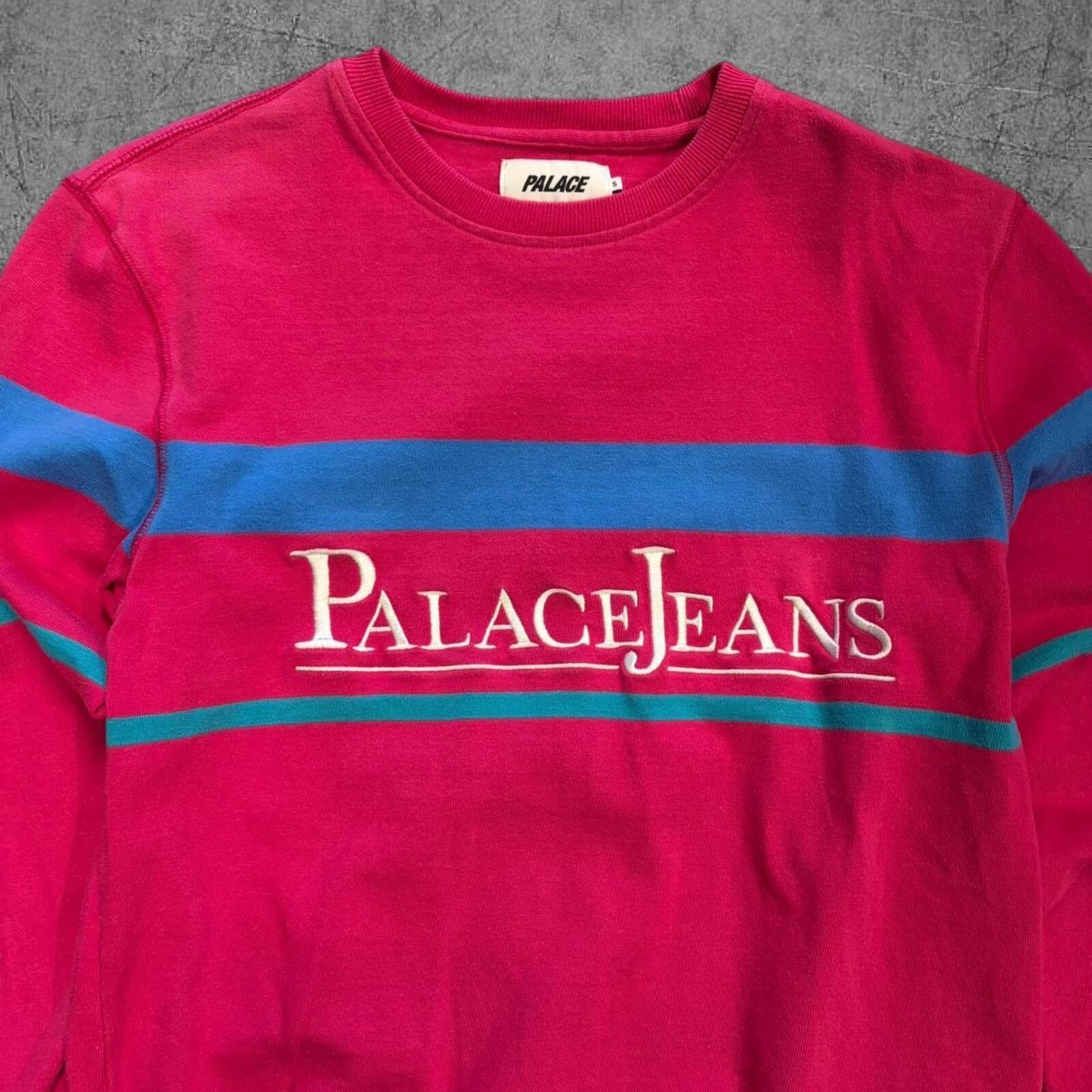 Palace Pink Palace Jeans Skate Crewneck Size US S / EU 44-46 / 1 - 3 Thumbnail