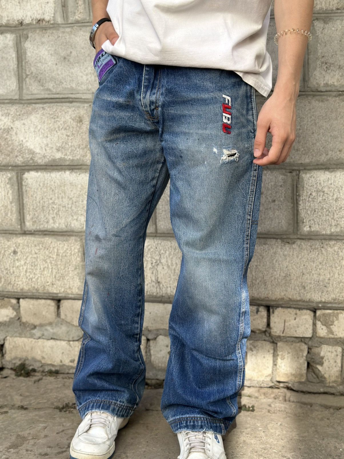 Fubu Vintage Fubu Jeans Baggy Fitted Y2K 90s Rap Size US 30 / EU 46 - 5 Thumbnail