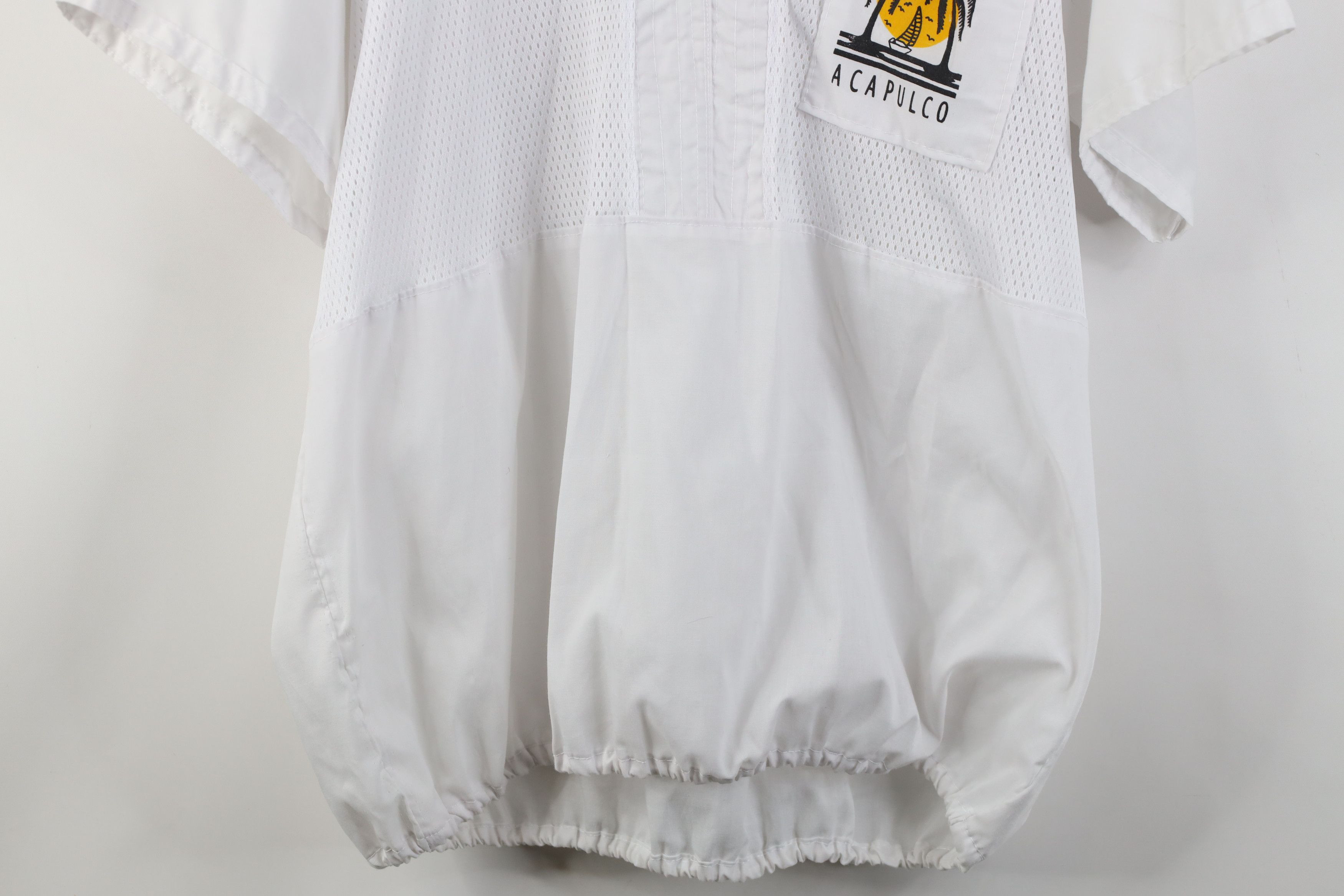 Vintage Vintage 90s Streetwear Sheer Pullover Beach T-Shirt White Size US XXL / EU 58 / 5 - 3 Thumbnail