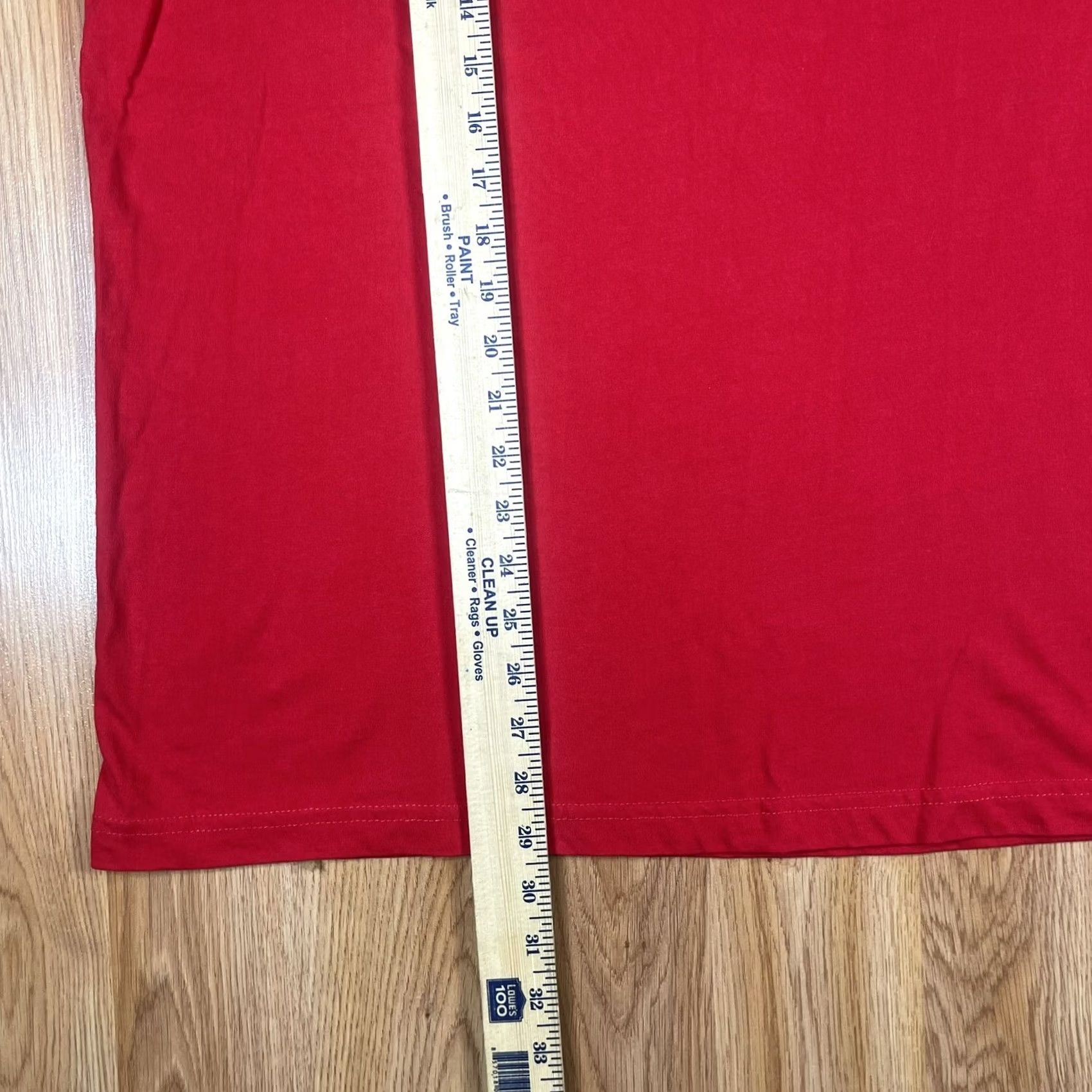 Vintage Mello Shirt Mens XL Red Blank Short Sleeve Crew Neck Cotton Size US XL / EU 56 / 4 - 4 Thumbnail