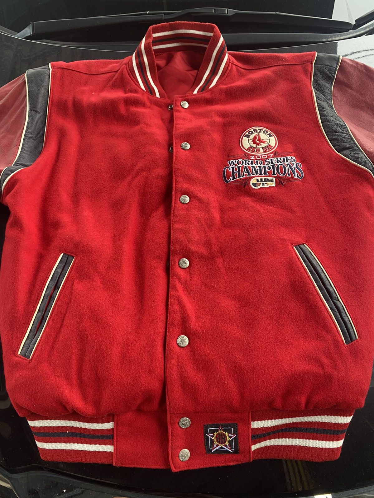 JH DESIGN X BOMBERS JACKET X VINTAGE X BOSTON REDSOX