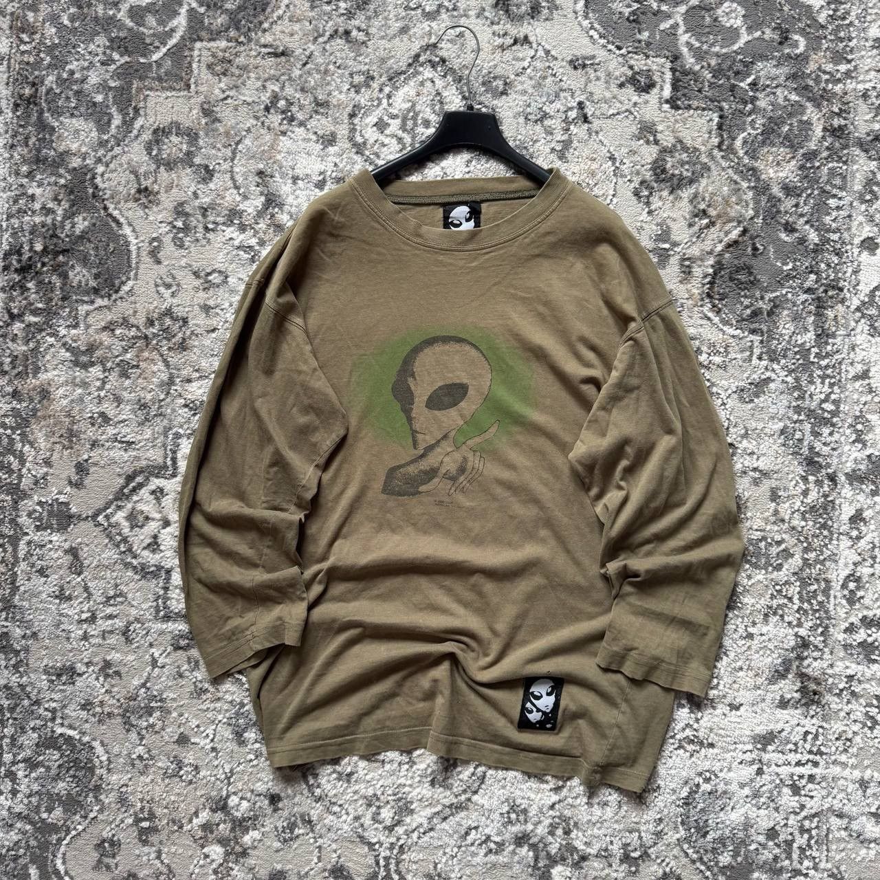 Shorty's Skateboards Rare Igor Alien 1995 Retro Baggy Khaki Skate Vintage LS Size US M / EU 48-50 / 2 - 1 Thumbnail