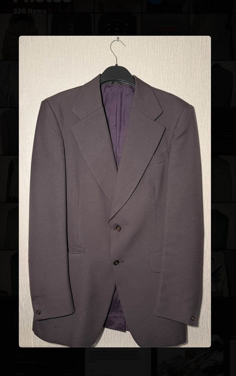 Hardy Amies × Vintage Purple vintage blazer men’s Size 40R - 1 Thumbnail