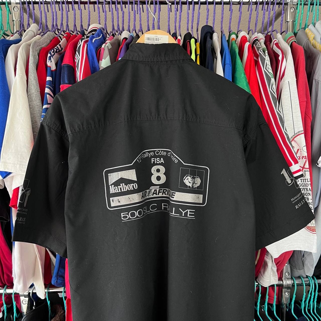 Marlboro × Mercedes-Benz 1980 Mercedes Benz 500 SLC WRC Rallye Cote d'Ivoire Shirt Size US L / EU 52-54 / 3 - 1 Thumbnail