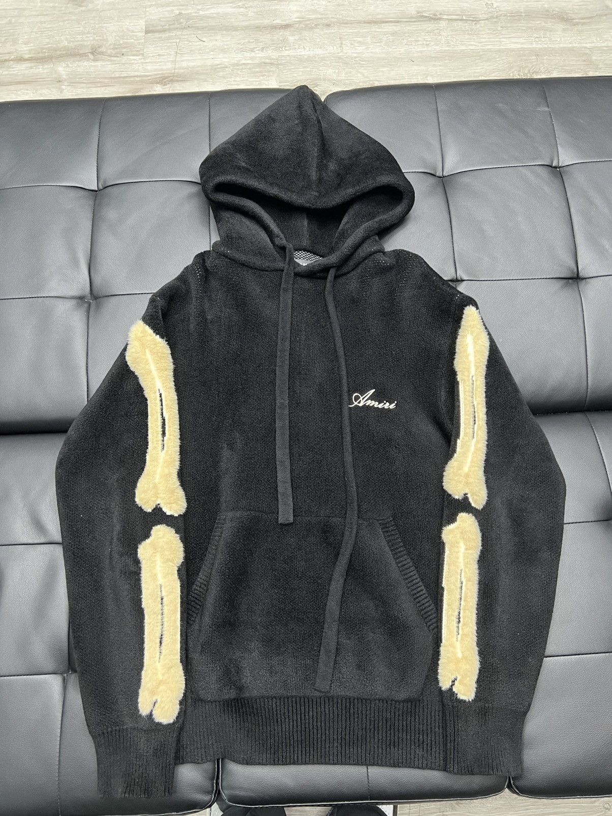 Burberry AMIRI Men's Bones Knit Hoodie Size Medium Size US M / EU 48-50 / 2 - 1 Thumbnail