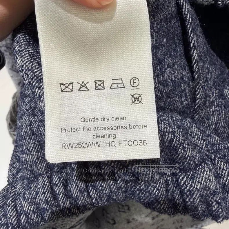 Louis Vuitton Louis Vuitton 25 Blue and Grey Full Print Hooded Wool Jack Size XS / US 0-2 / IT 36-38 - 4 Thumbnail