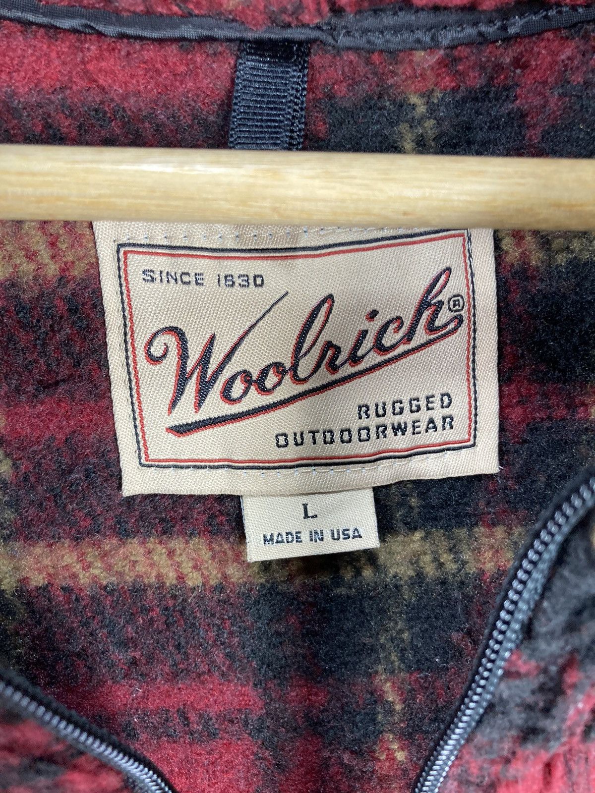 Vintage × Woolrich Woolen Mills Vintage Woolrich Half Zipper Faux Fur Deep Pile Fleece Size US L / EU 52-54 / 3 - 4 Thumbnail