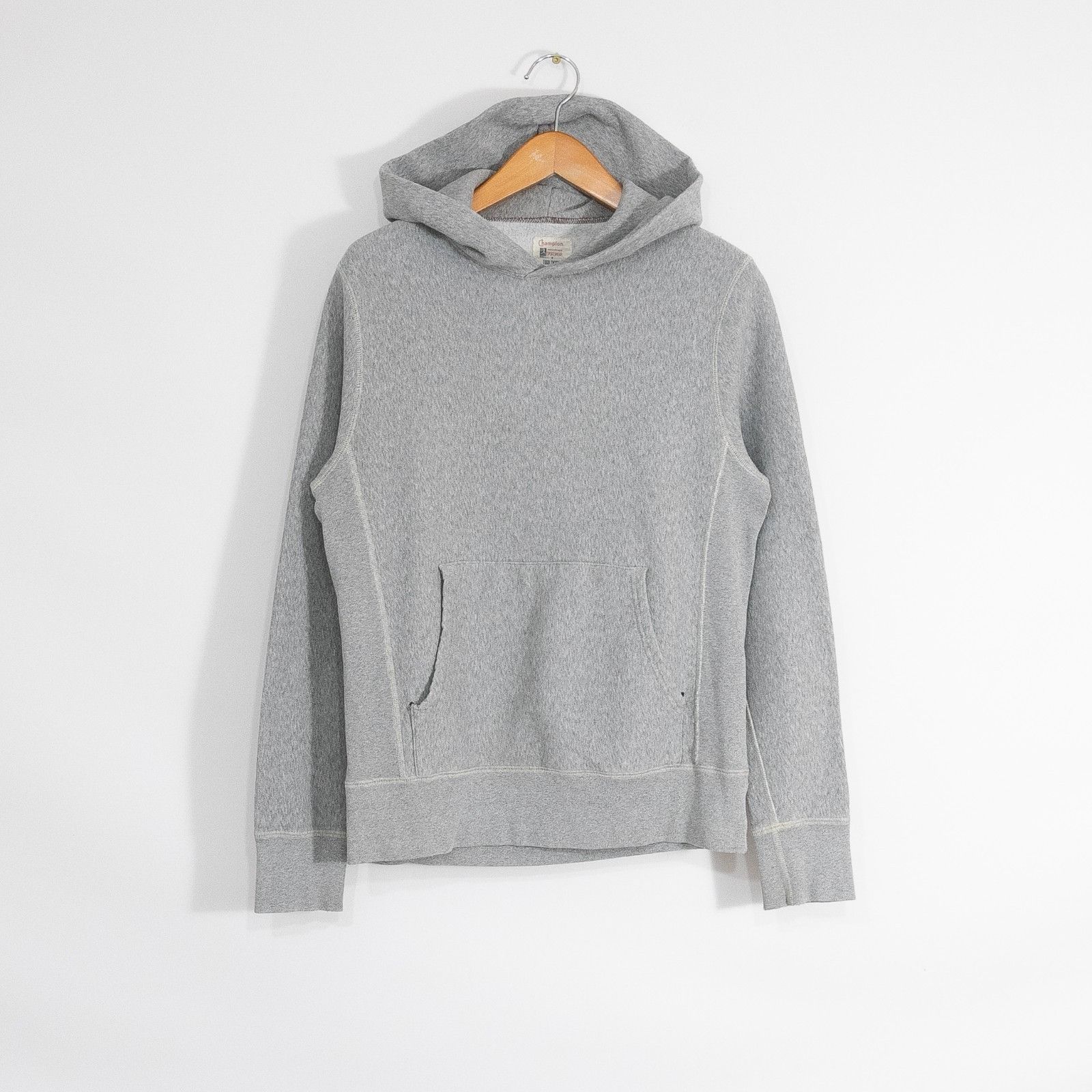 Todd Snyder Champion Hoodie Medium - Gray Blank Sweatshirt