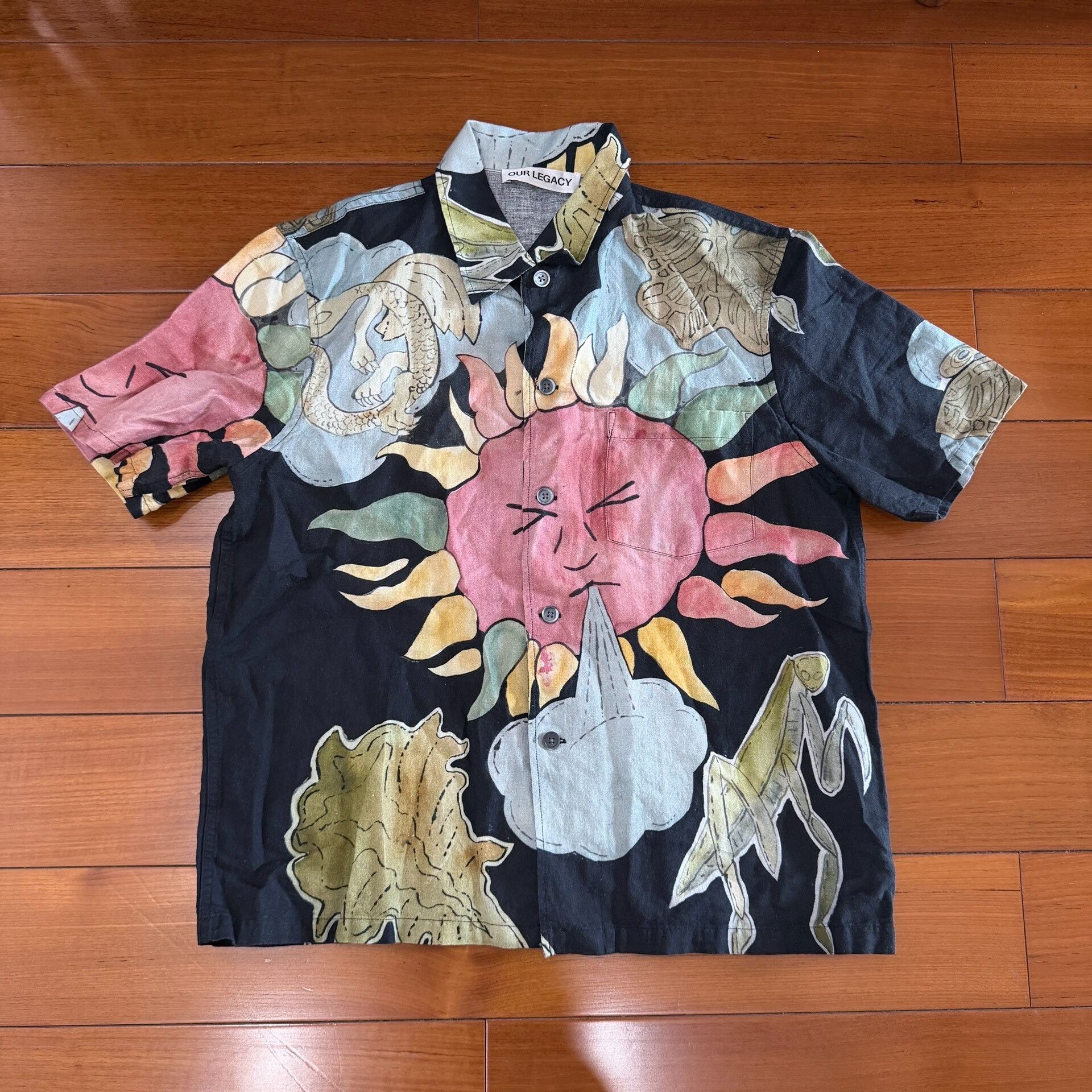 Our Legacy Our Legacy Sunflower Graffiti Shirt Size US S / EU 44-46 / 1 - 1 Thumbnail