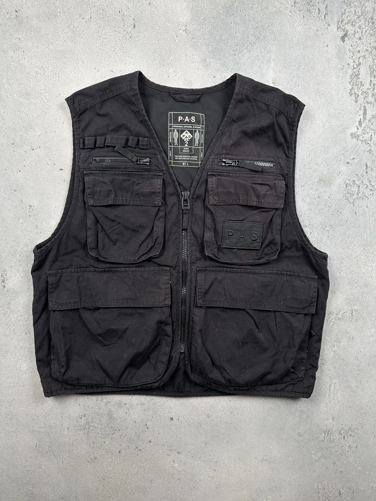 Vintage PAS Personal Apparel System Tactical Utility Vest Gorpcore Size US M / EU 48-50 / 2 - 1 Thumbnail