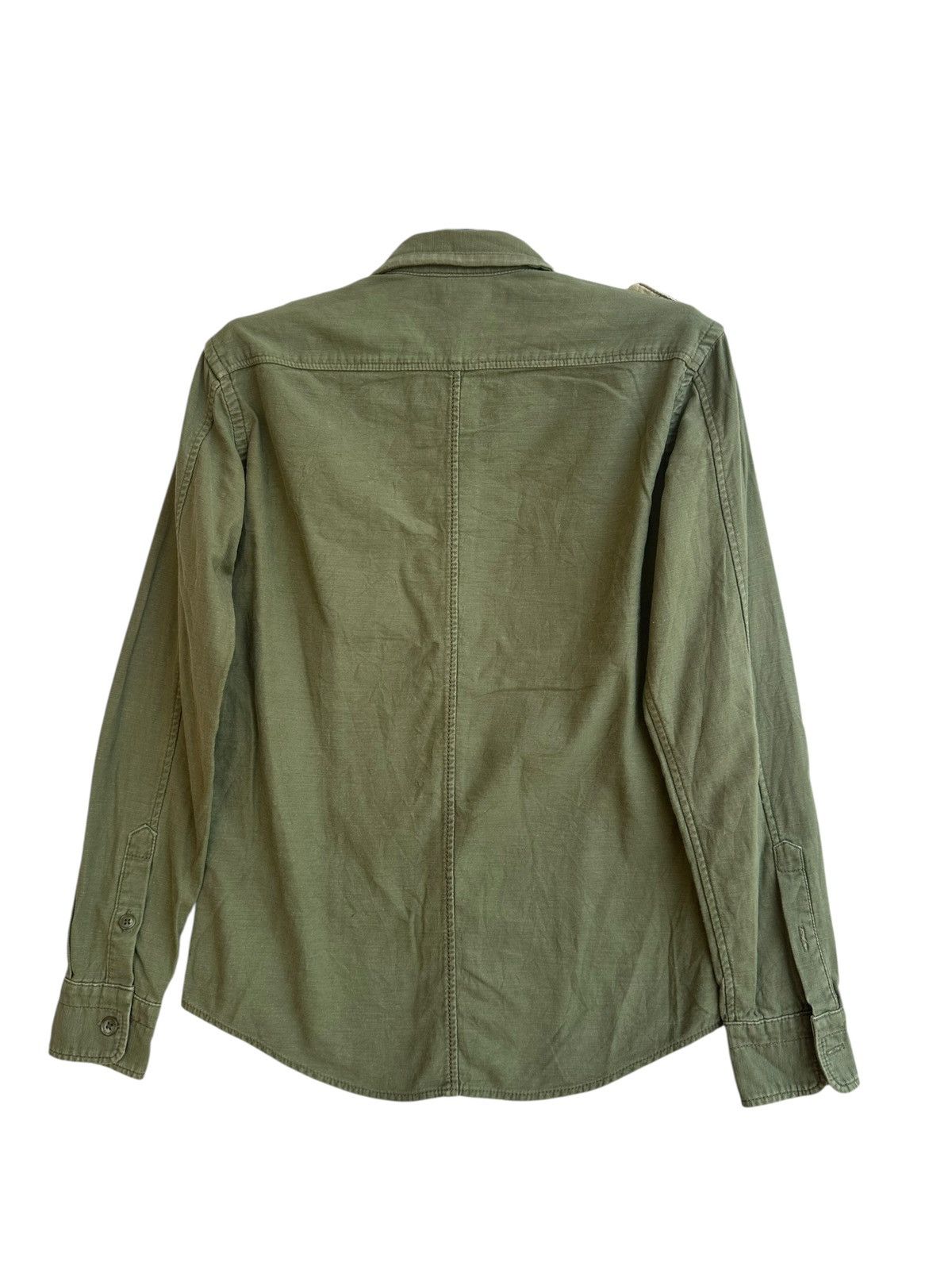 AZ by junhashimoto Az Jun Hashimoto Olive Green Shirt Size US M / EU 48-50 / 2 - 2 Thumbnail