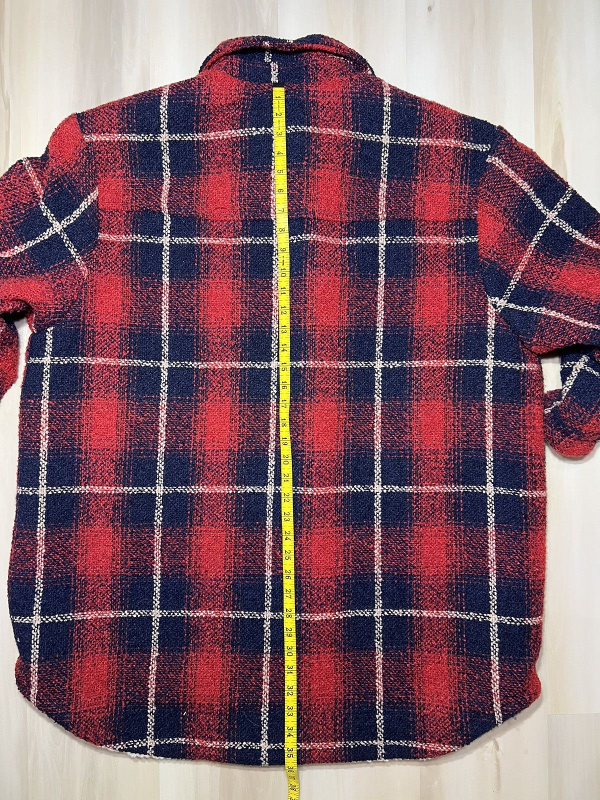 Levi's Levi’s Plaid Red Sherpa-Lined Zip Up Heavy Wool Jacket Sz 3X Size 3XL / US 20-22 - 8 Thumbnail