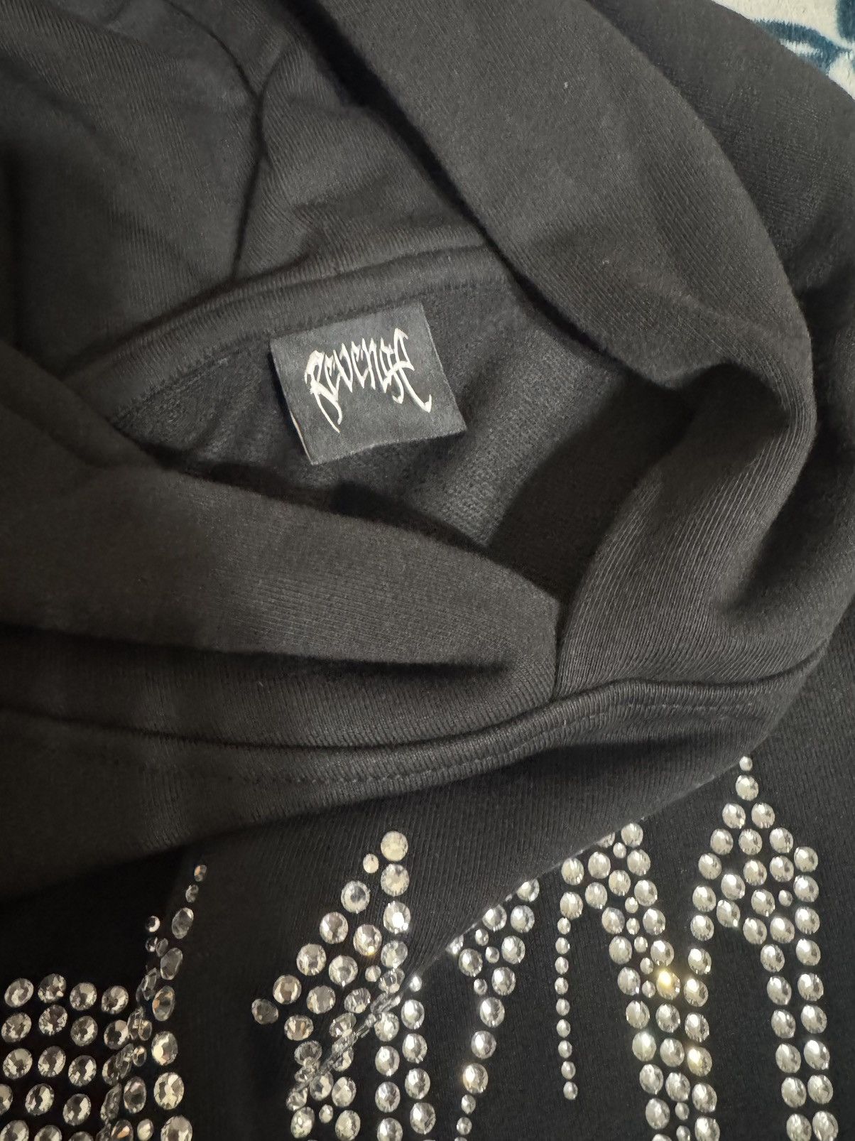Revenge Revenge X Heartbreak Bejeweled Hoodie Black/Clear Size US XL / EU 56 / 4 - 3 Thumbnail
