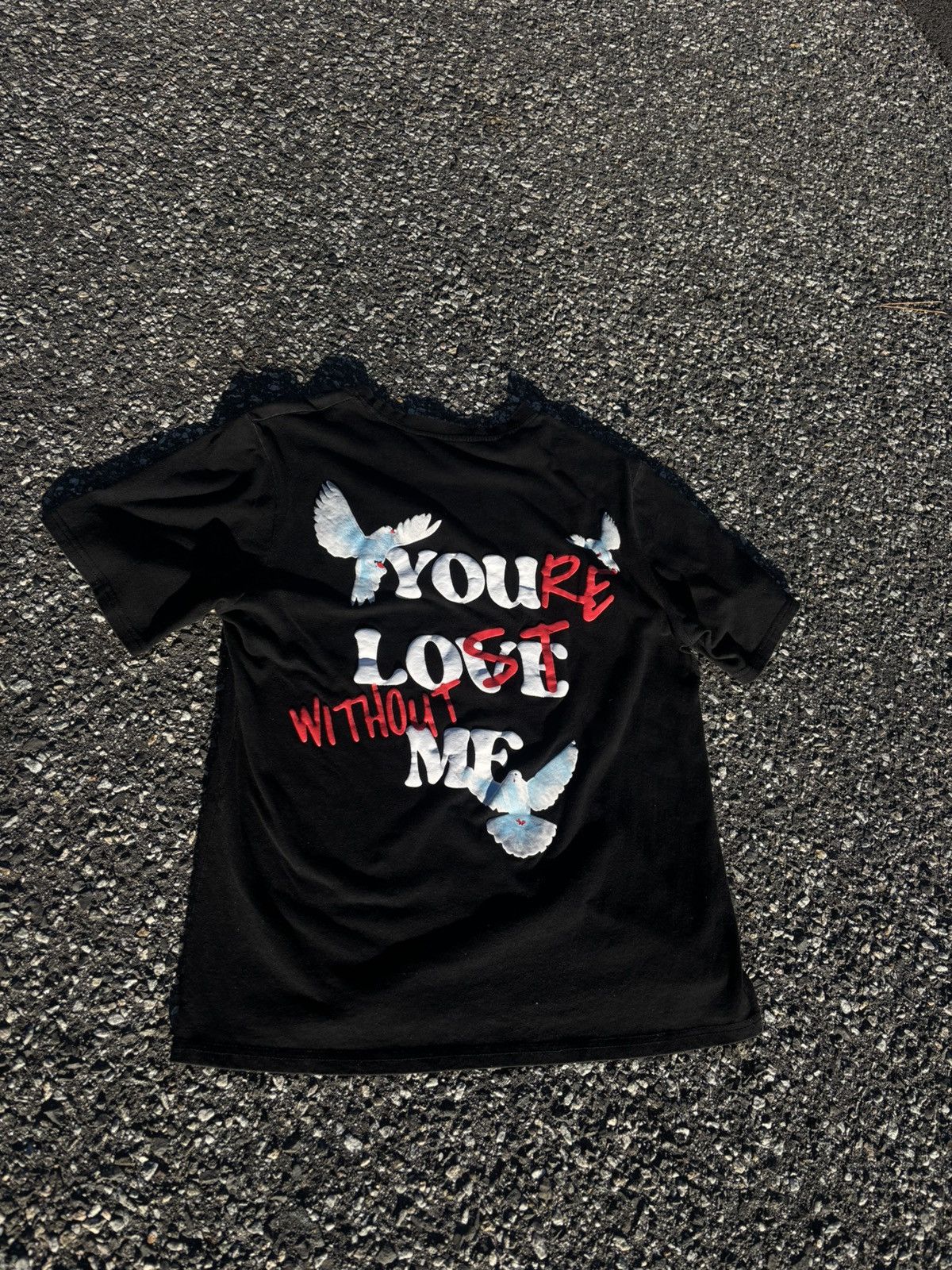 Other You’re Lost Without Me Graphic Tee – Black Streetwear Shirt Size US S / EU 44-46 / 1 - 1 Thumbnail
