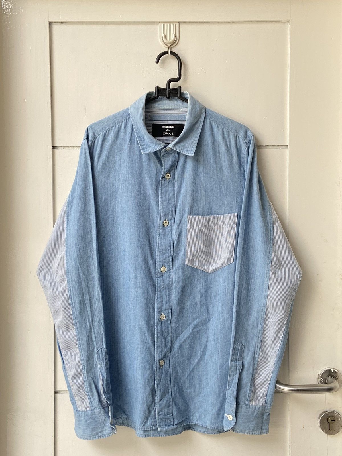 CABANE de ZUCCa × Issey Miyake CABANE De ZUCCA Blue Shirt Size US S / EU 44-46 / 1 - 10 Thumbnail