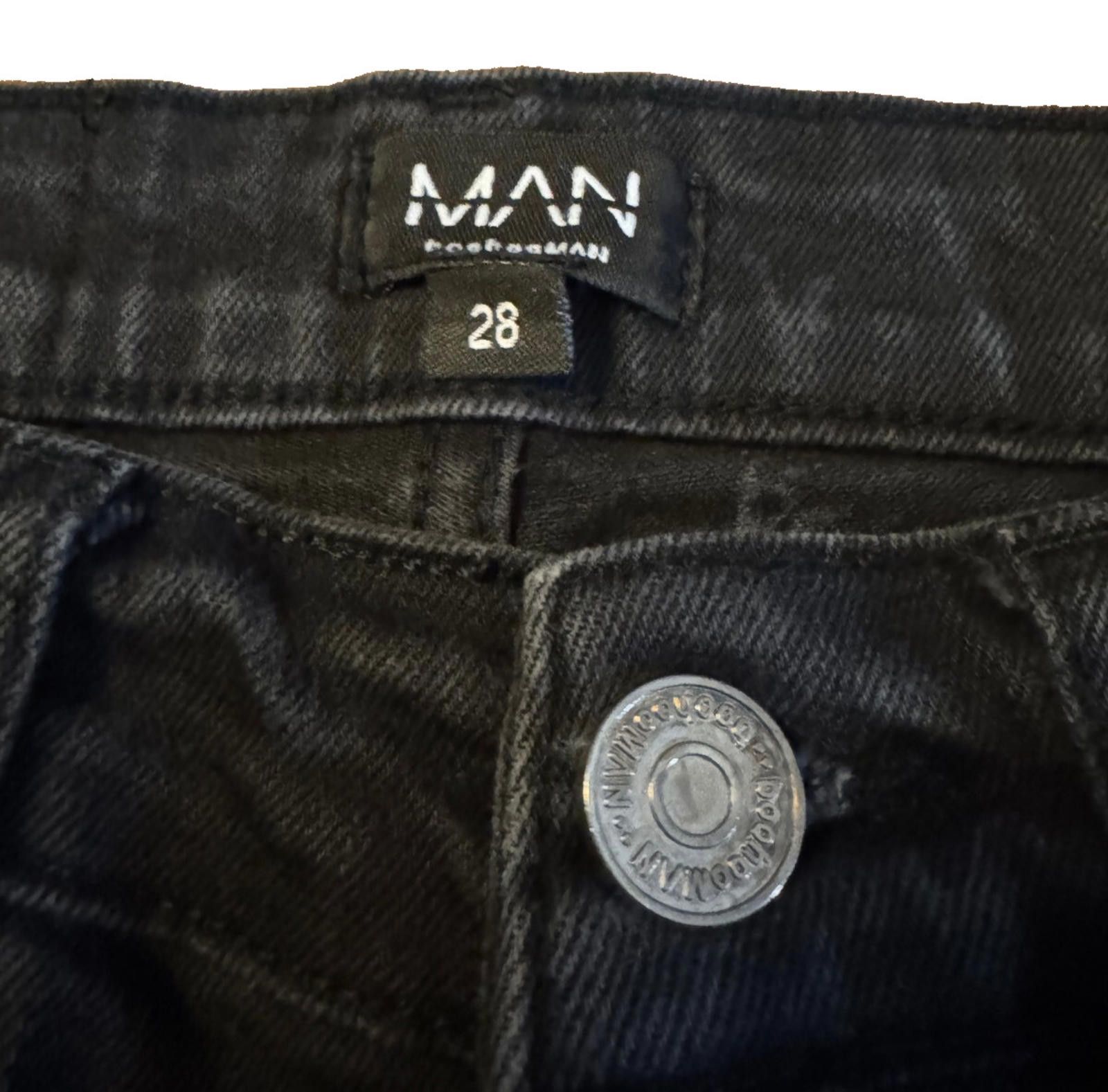 7 For All Mankind MAN Black White Striped Jeans Mens 28 Size US 32 / EU 48 - 2 Thumbnail