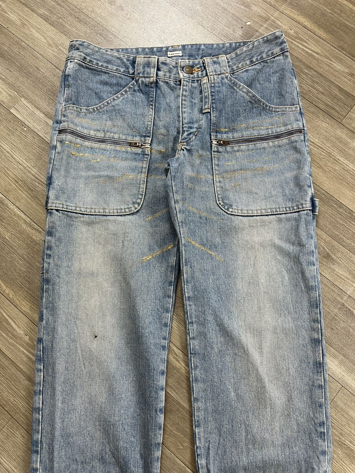 Issey Miyake 2000s Tsumori Chisato Issey Miyake Carpenter Faded Jeans Size US 29 - 3 Thumbnail
