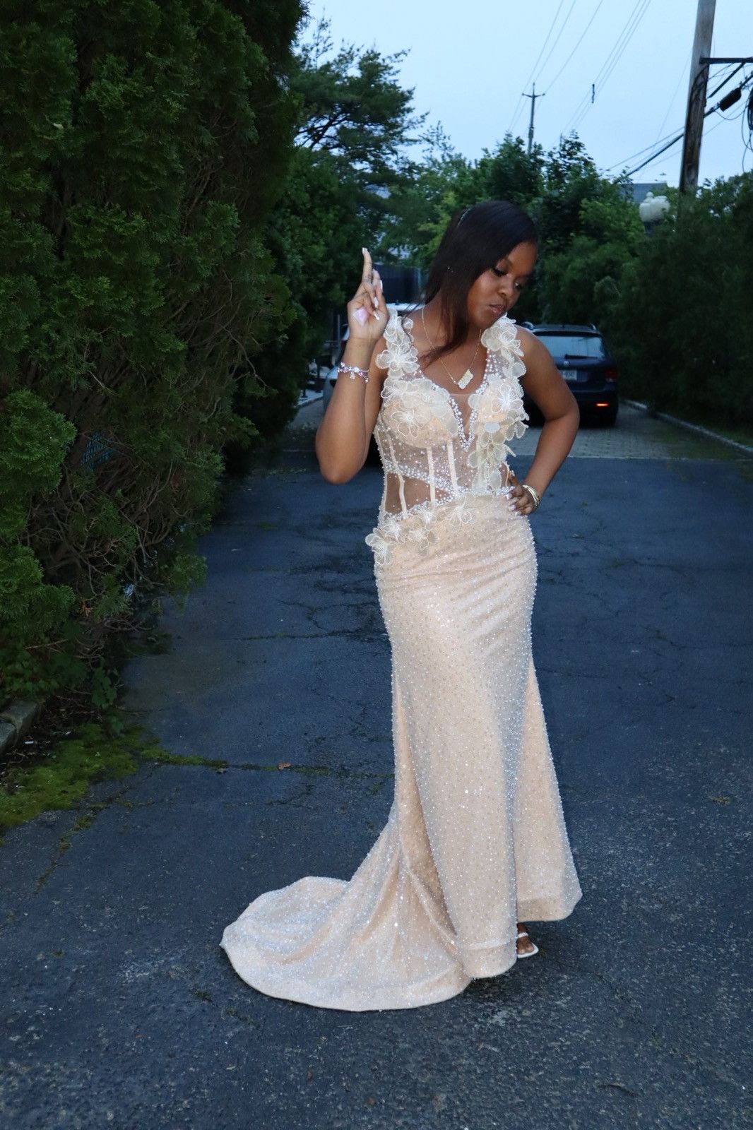 Other Custom Prom Dress Size M / US 6-8 / IT 42-44 - 1 Thumbnail