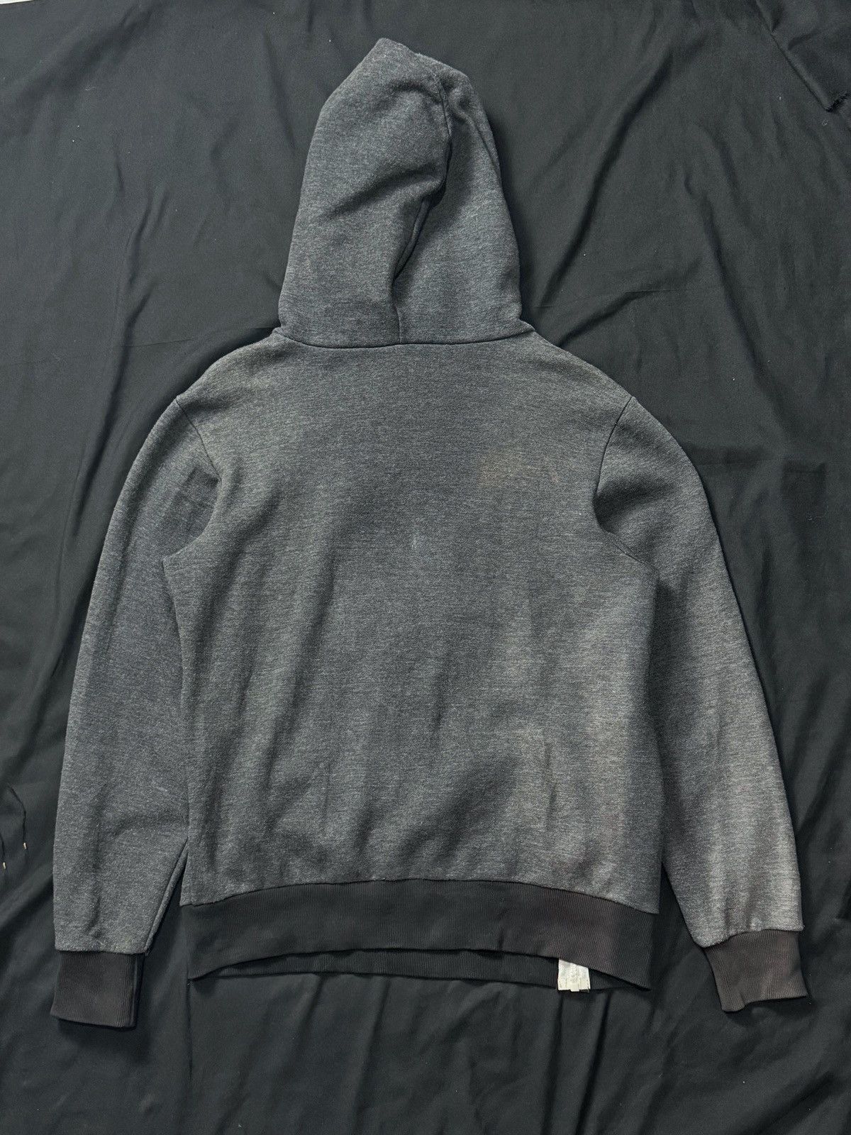 Layared LGB Style Aysmmetrical Zipper Hoodie Pumpkin Poem