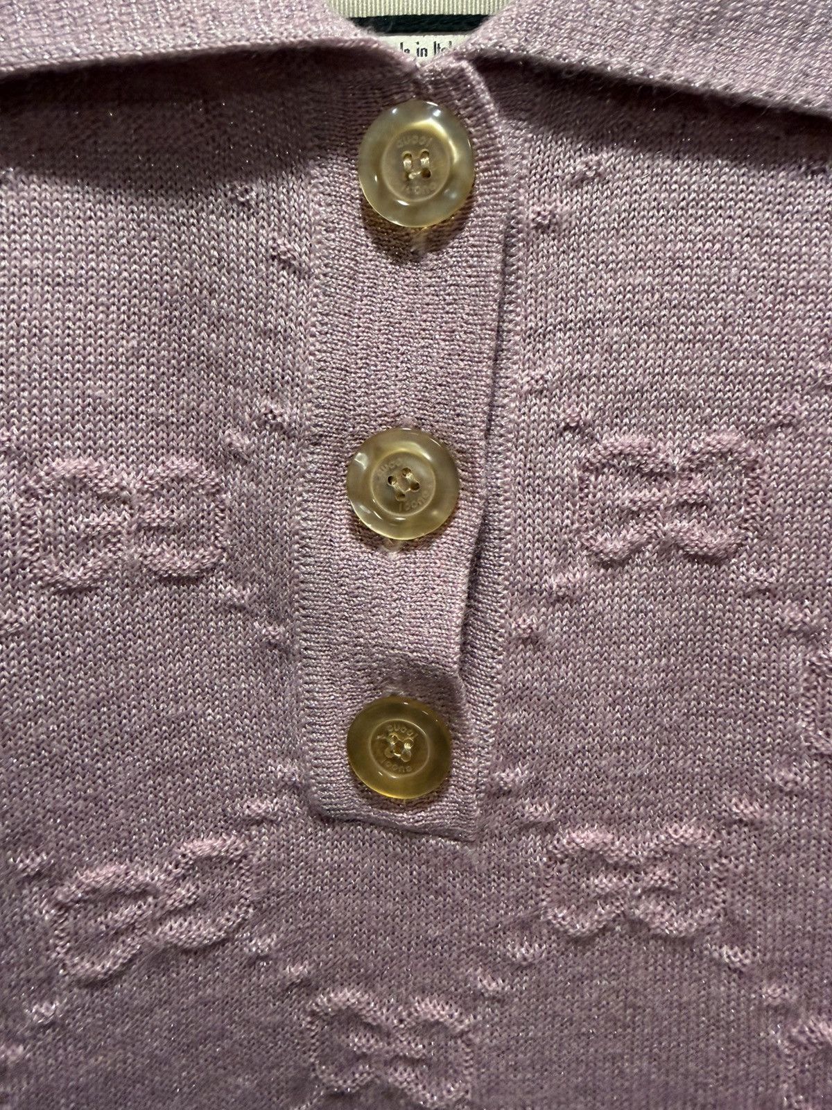Gucci Gucci SS20 GG Shiny Wool Short Polo Shirt Size S / US 4 / IT 40 - 5 Thumbnail