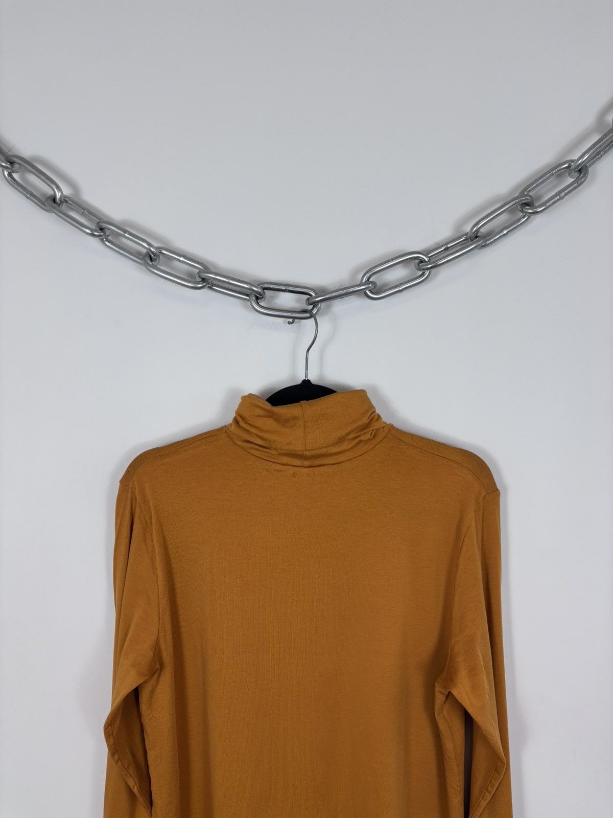 Gudrun Sjoden Gudrun Sjoden NWT Women’s Orange Lyocell Polo Neck Top Size L / US 10 / IT 46 - 14 Thumbnail