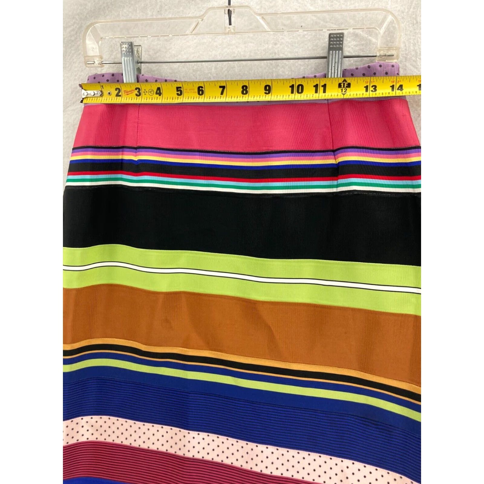 J.McLaughlin J. McLaughlin Multicolor Striped Skirt Womens 10 Short Size 32" / US 10 / IT 46 - 2 Thumbnail