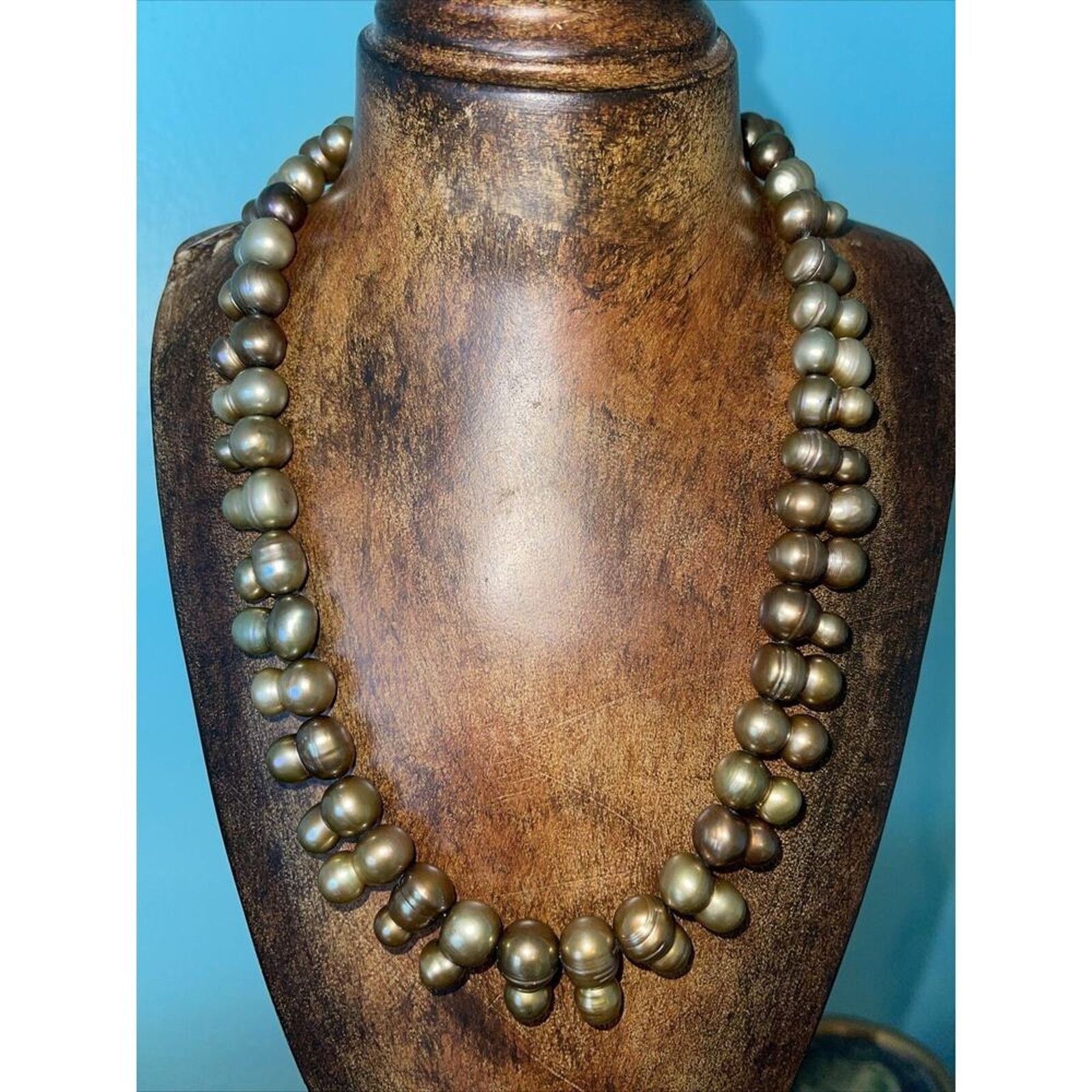 Other Baroque Pearl Mushrooms Shaped Graduated Artisan Necklace Size ONE SIZE - 3 Thumbnail