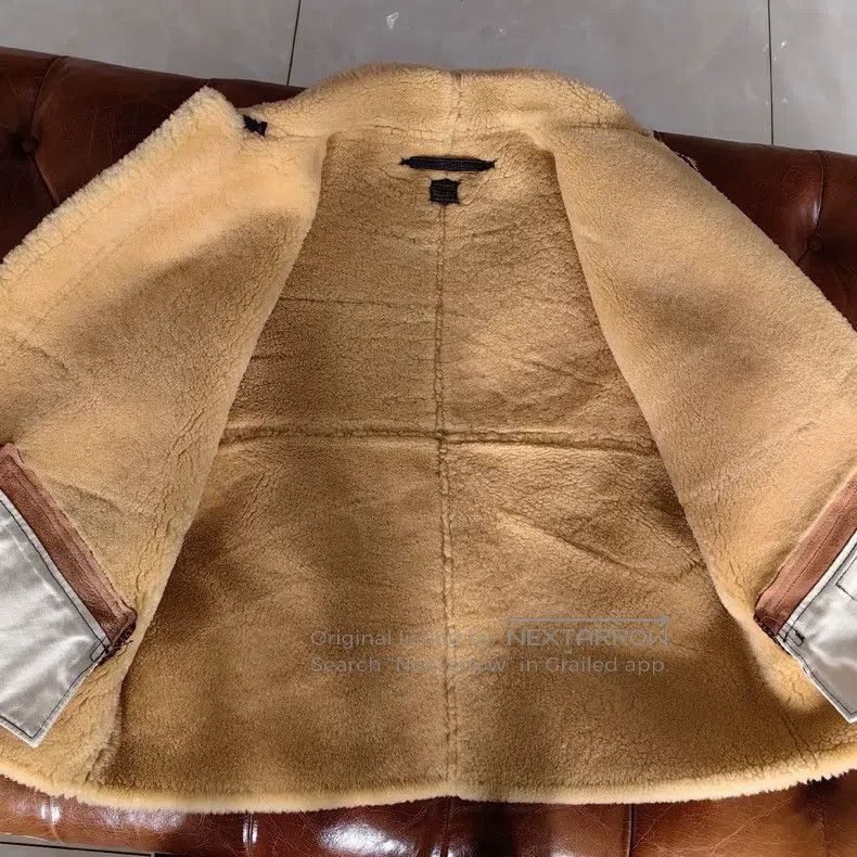 The Real McCoy's The Real McCoys D-1 Pilot Fur Jacket Size US XXS / EU 40 - 3 Thumbnail