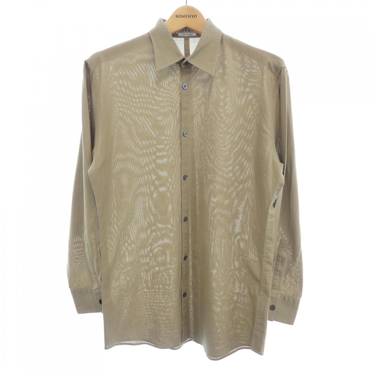 Hermes Hermes Hermes Cotton Shirt Textile Dress Shirt DUTY FREE for USA Size ONE SIZE - 1 Thumbnail