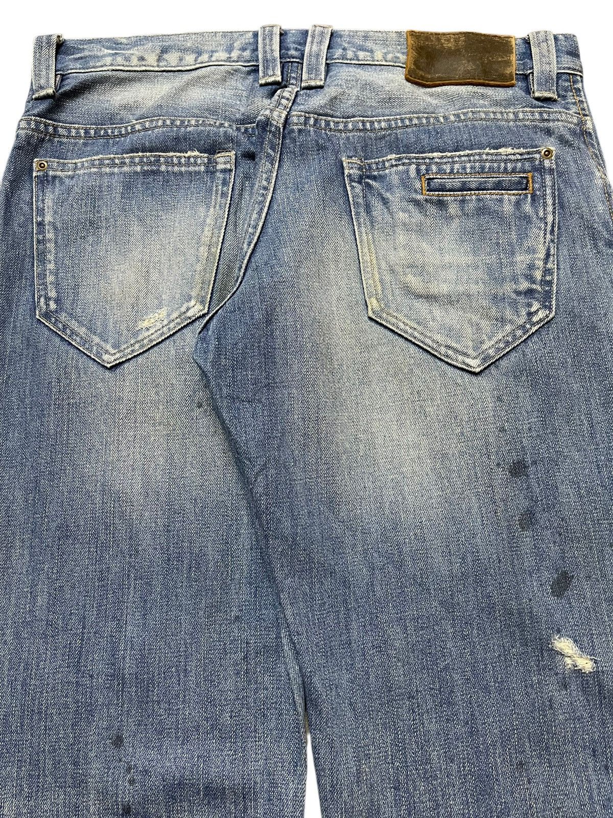 Issey Miyake Vintage Japan Tete Homme Mud Faded Wash Style Jeans Size US 34 / EU 50 - 6 Thumbnail