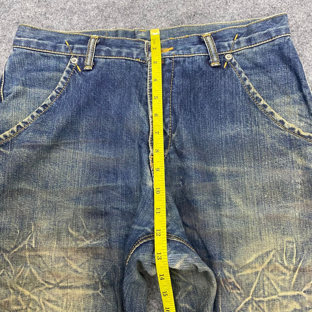 If Six Was Nine 💥Best Offer💥Vintage Bal Distressed Denim Size US 32 / EU 48 - 4 Thumbnail