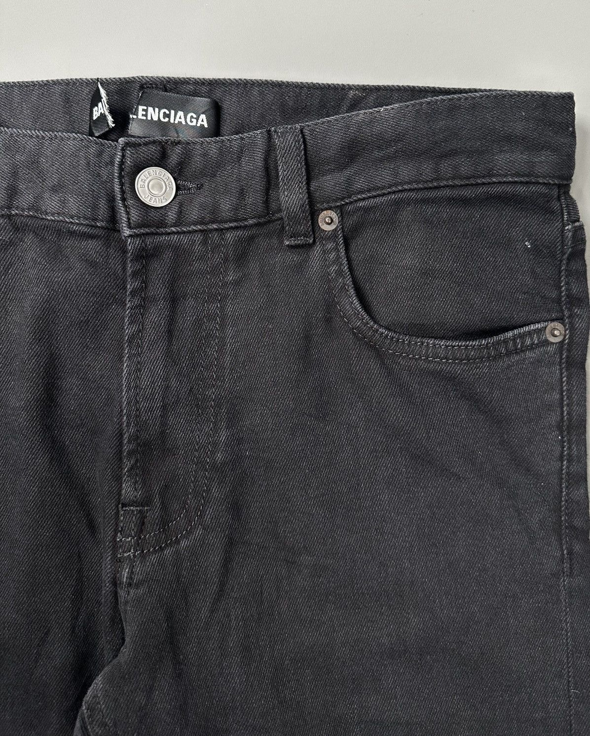 Balenciaga Balenciaga - Demna 2019 Straight Cut Jeans in Black Size US 30 / EU 46 - 8 Thumbnail
