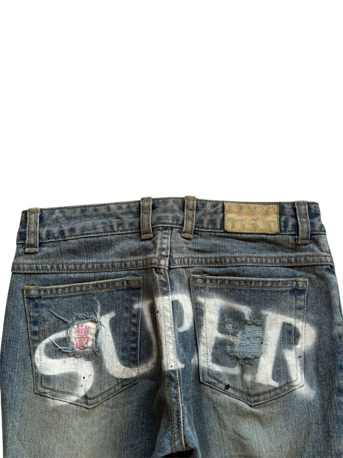 Japanese Brand Vintage Japanese Brand Mud Wash Distress Ripped Flare Jeans Size 26" / US 2 / IT 38 - 8 Thumbnail
