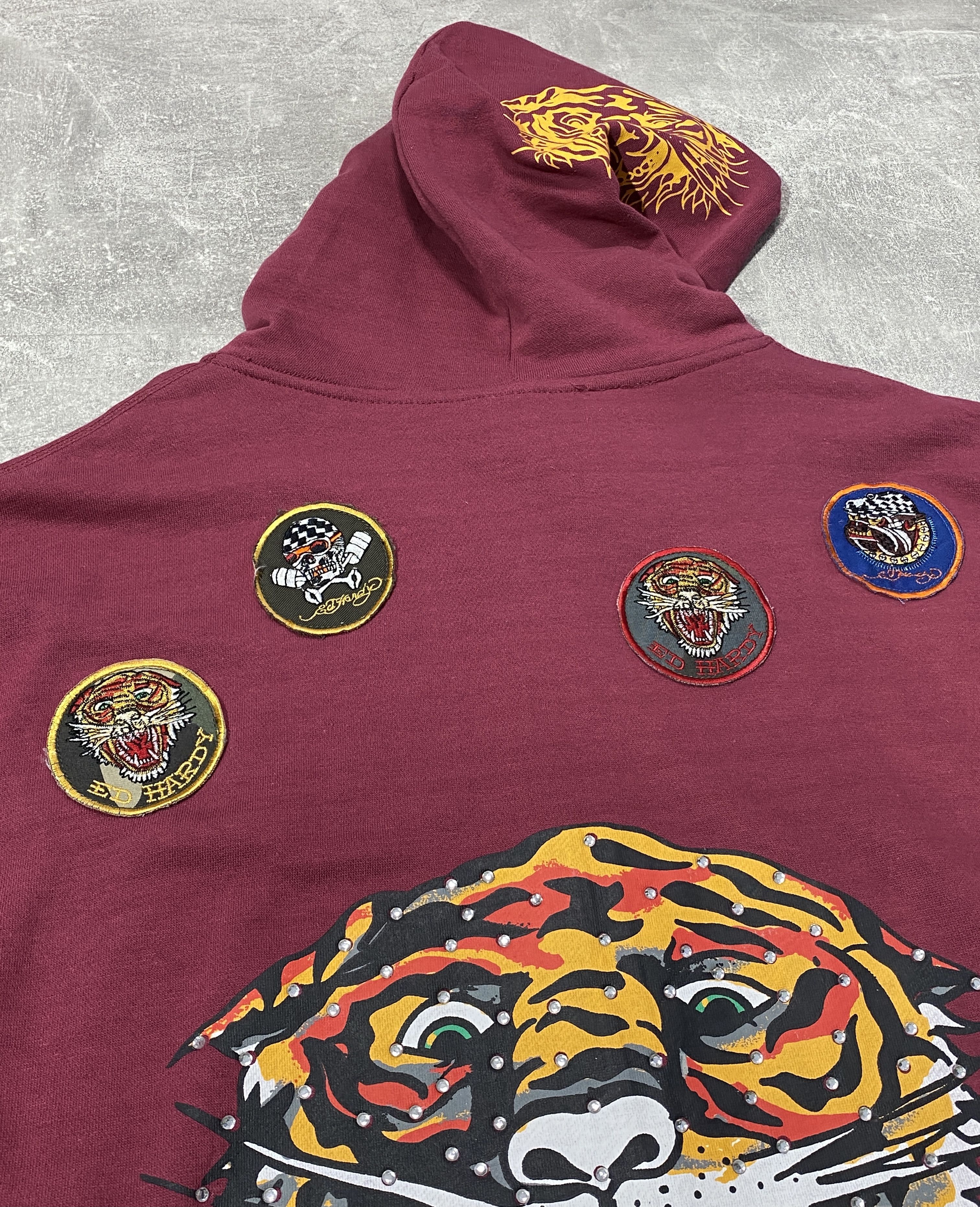 Ed Hardy Vintage Y2K Ed Hardy Big Logo Tattoo Tiger Zip Hoodie Size US XXL / EU 58 / 5 - 13 Thumbnail