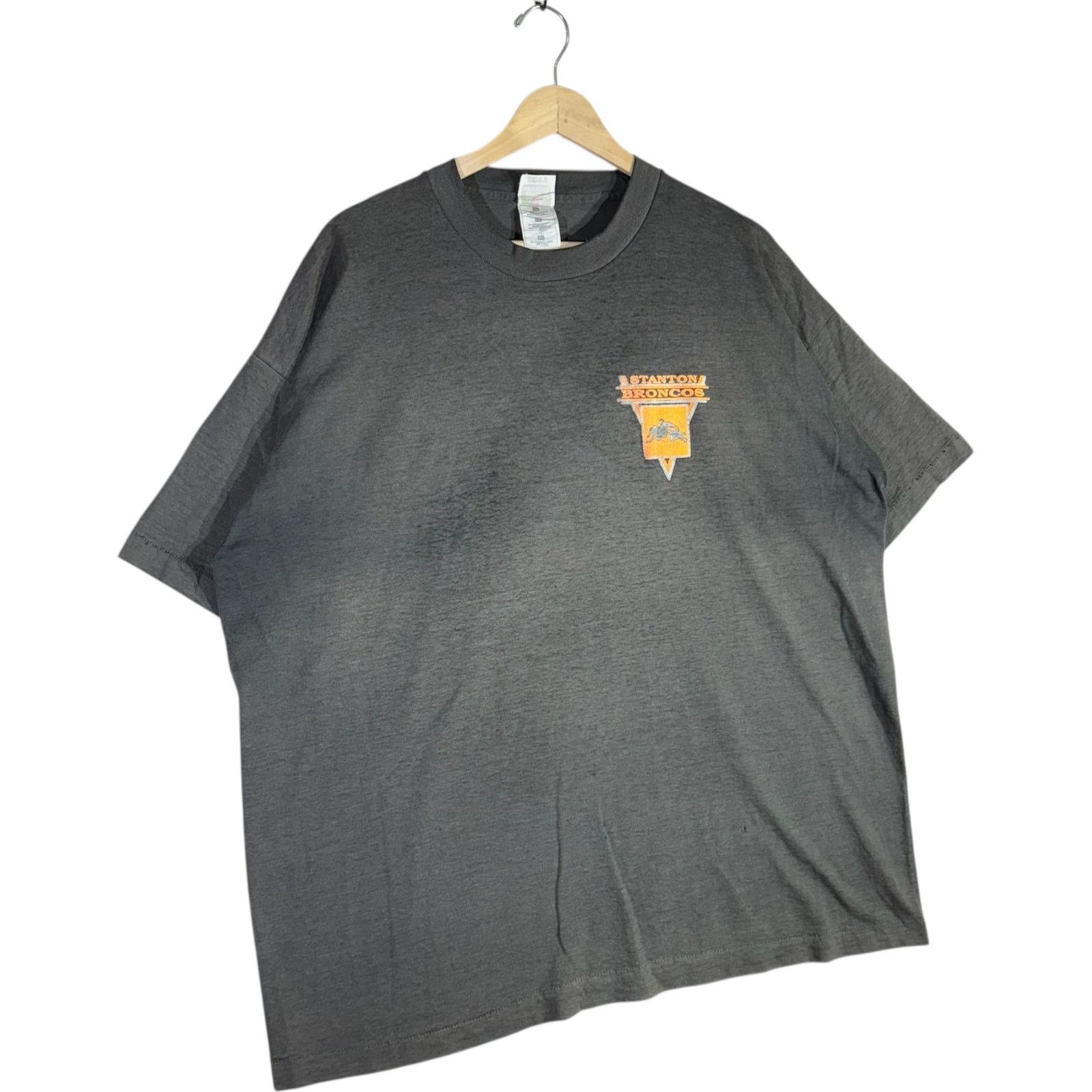 Fruit Of The Loom Vintage John B. Stanton Elementary School Broncos Tee XXL Size US XXL / EU 58 / 5 - 4 Thumbnail