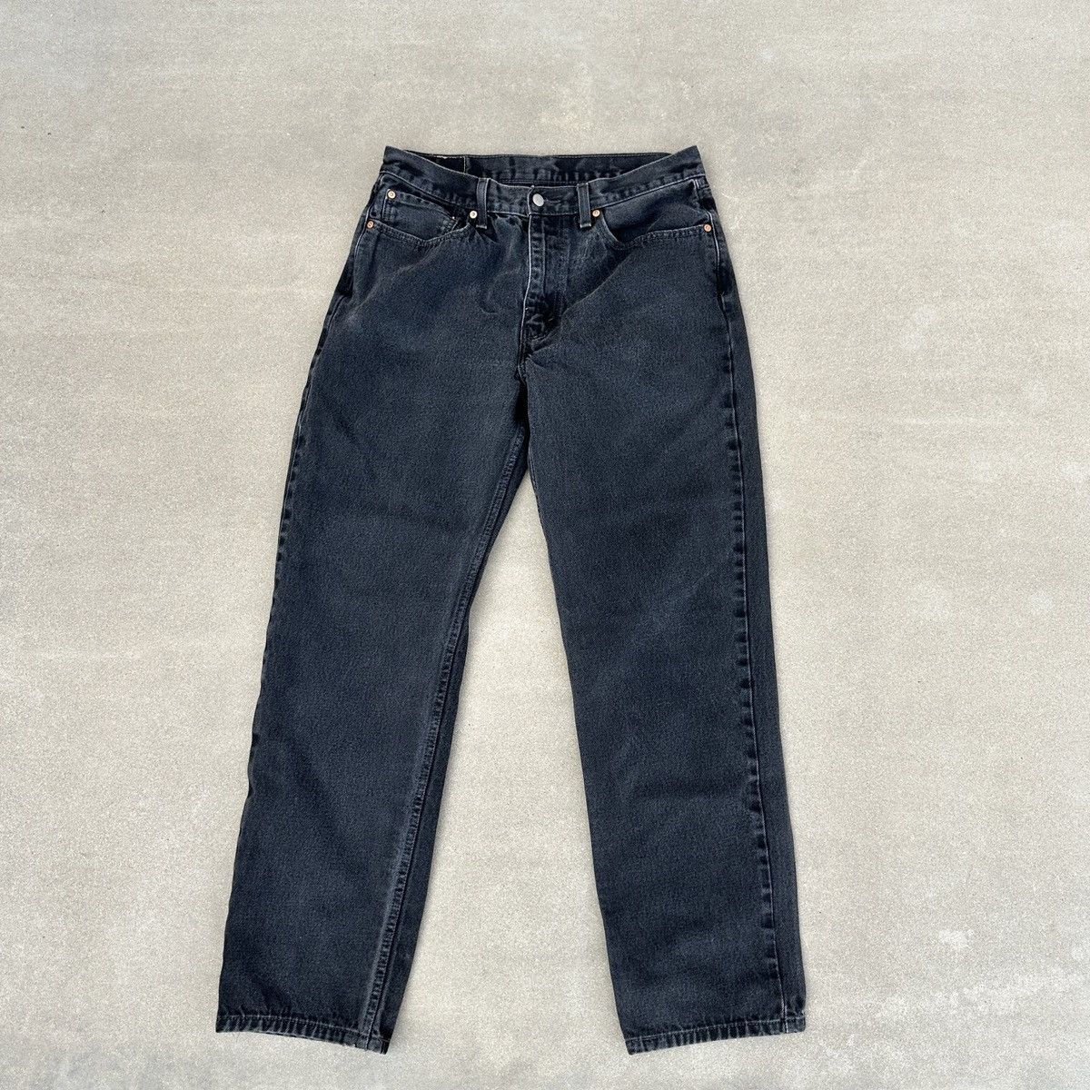 Levi's VINTAGE Levis 550 Jeans 33” Black Tapered Relaxed Denim USA Size US 33 - 1 Thumbnail