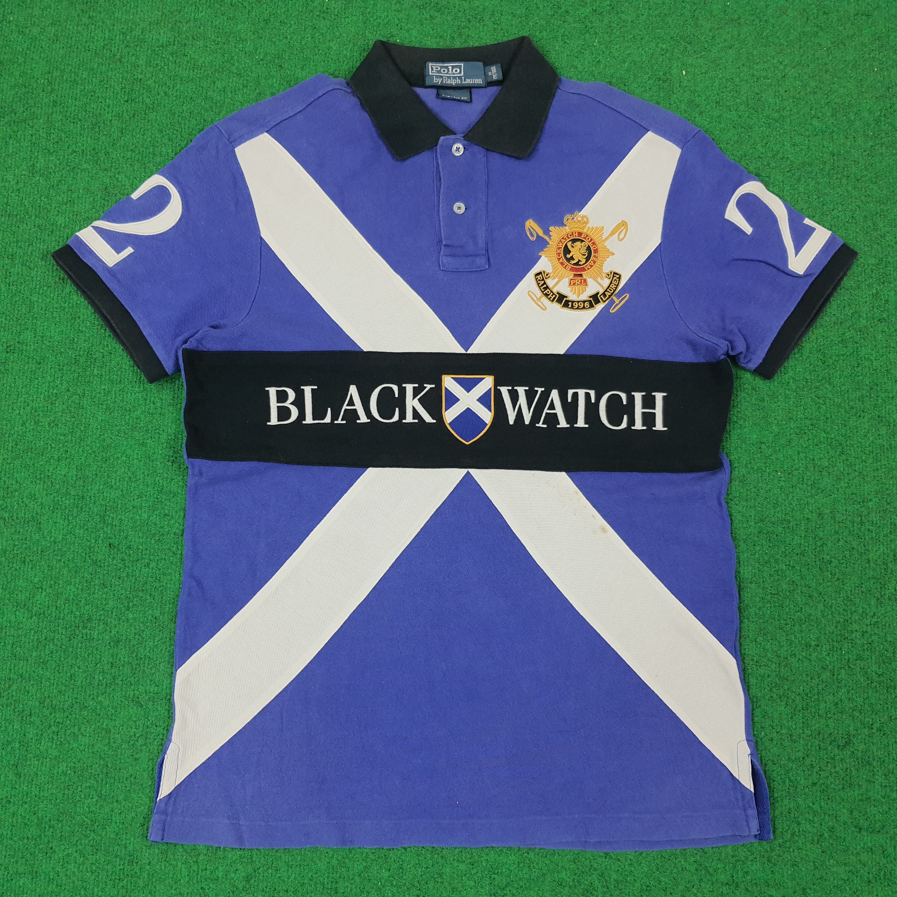 Polo Ralph Lauren × Vintage Vintage Polo by Ralph Lauren Black Watch Polo Shirt C219N13 Size US M / EU 48-50 / 2 - 1 Thumbnail