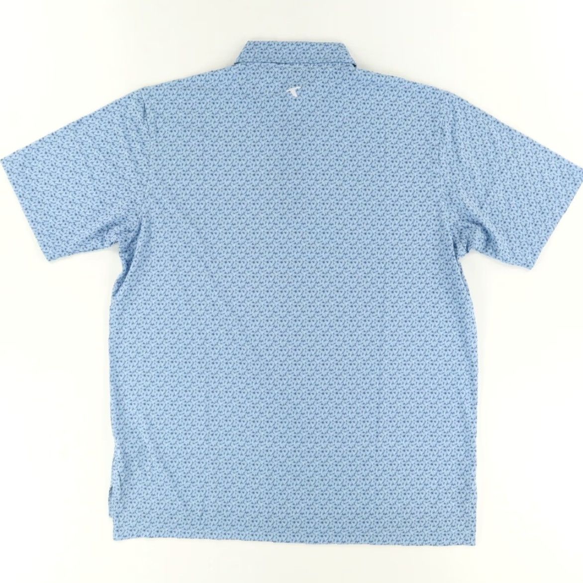 Vintage Genteal Brrr Printed Blue Ferns High Stretch Polo Shirt Blue Men's XL Shirt Size US XL / EU 56 / 4 - 4 Thumbnail