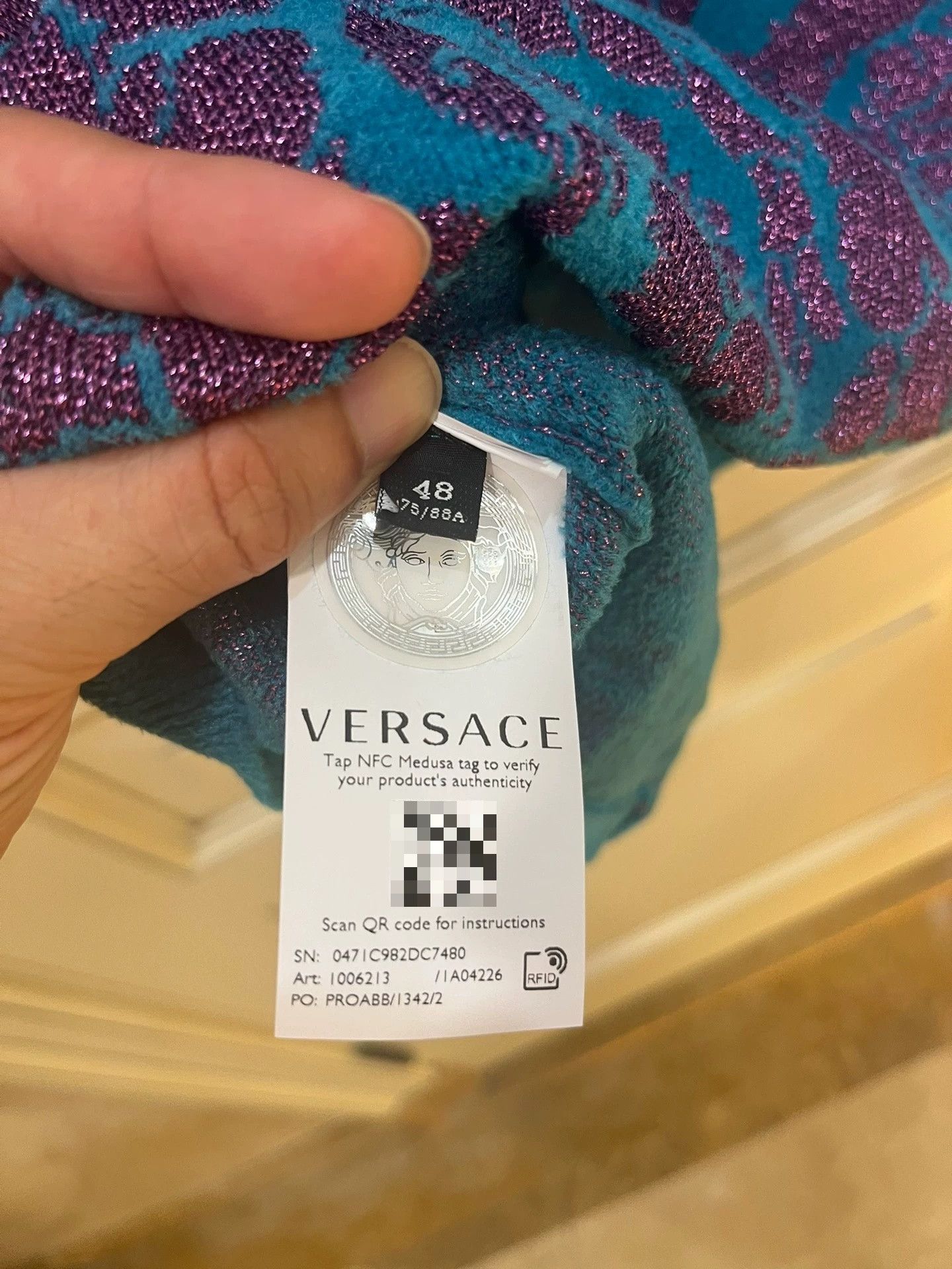 Versace Versace Baroque Knit Vest Shirt Size US M / EU 48-50 / 2 - 6 Thumbnail