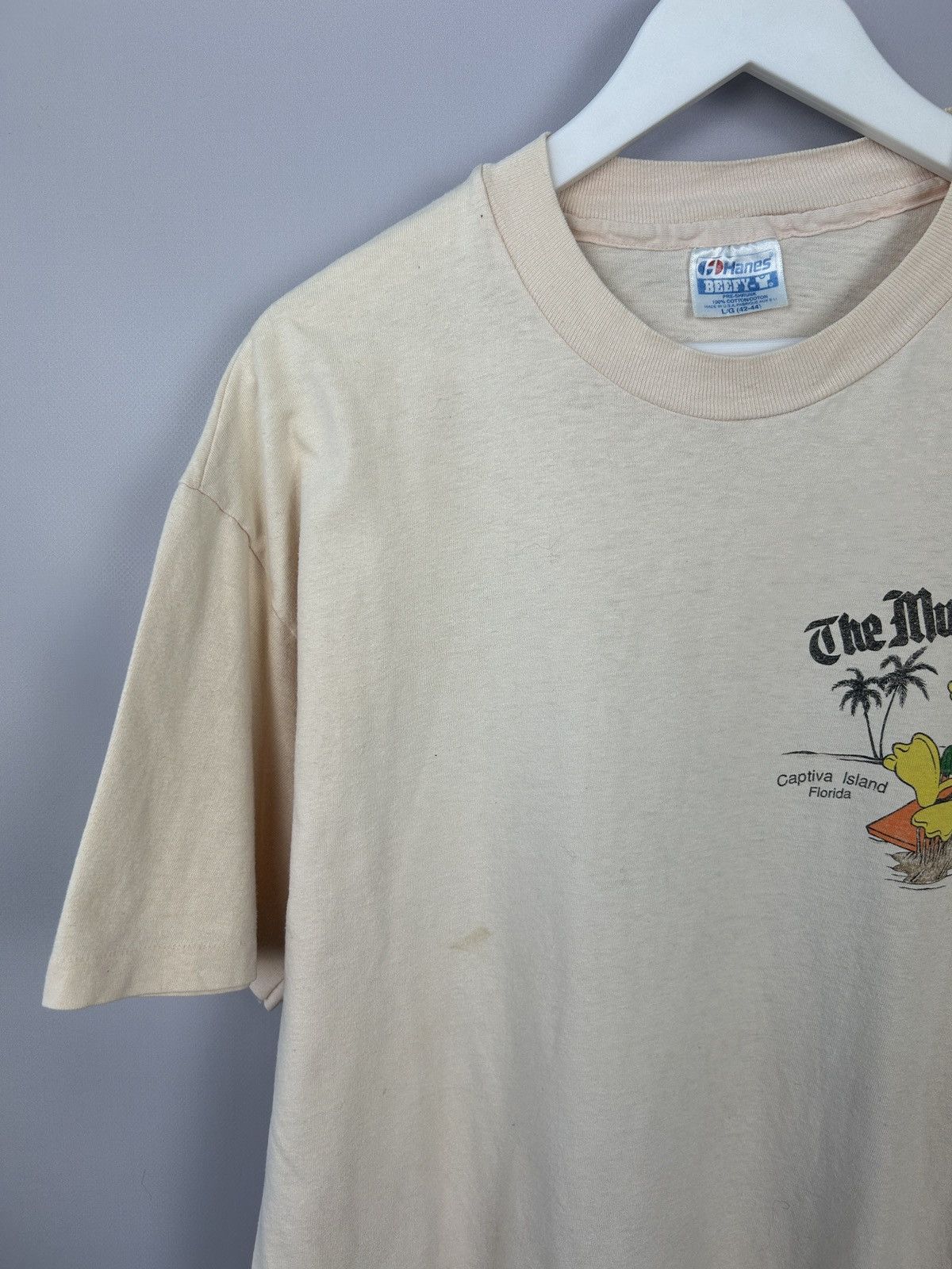 Hanes Vintage 1989 The Mucky Duck Captiva Island Florida 80s Size US L / EU 52-54 / 3 - 13 Thumbnail