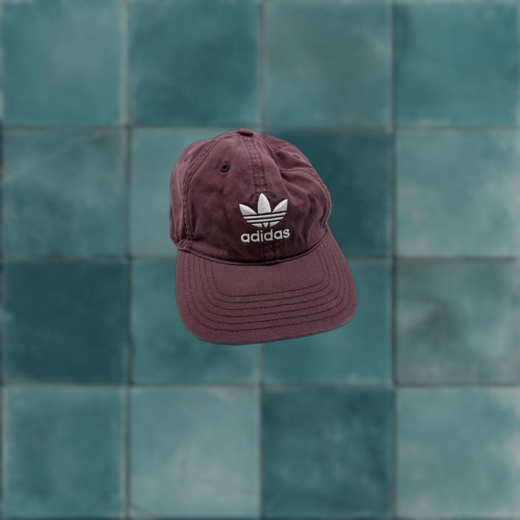 Adidas VINTAGE Adidas Baseball Cap Mens One Size Purple Cotton Adjustable Strap Back Trefoil Logo Casual Size ONE SIZE - 1 Thumbnail